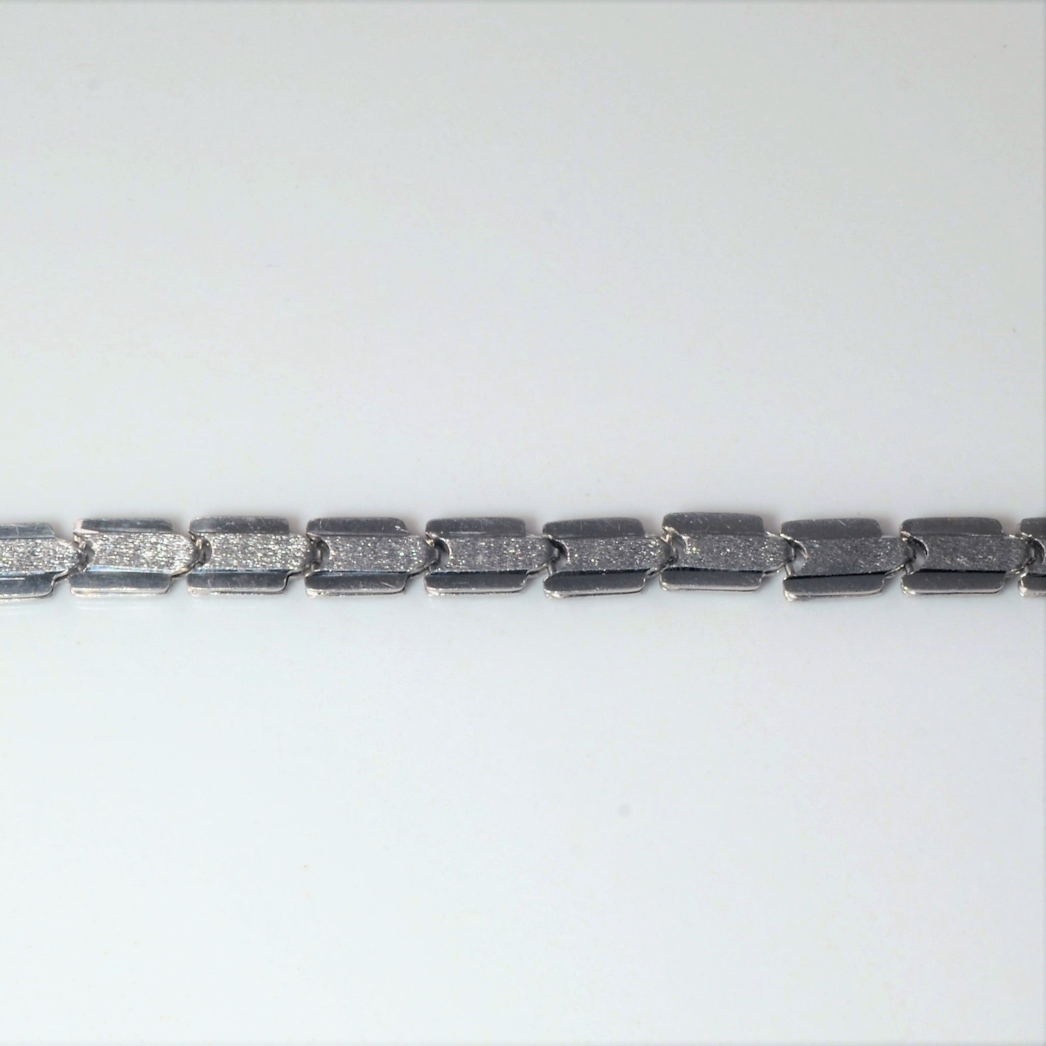 Bracelet réversible en platine à motif | 7" |