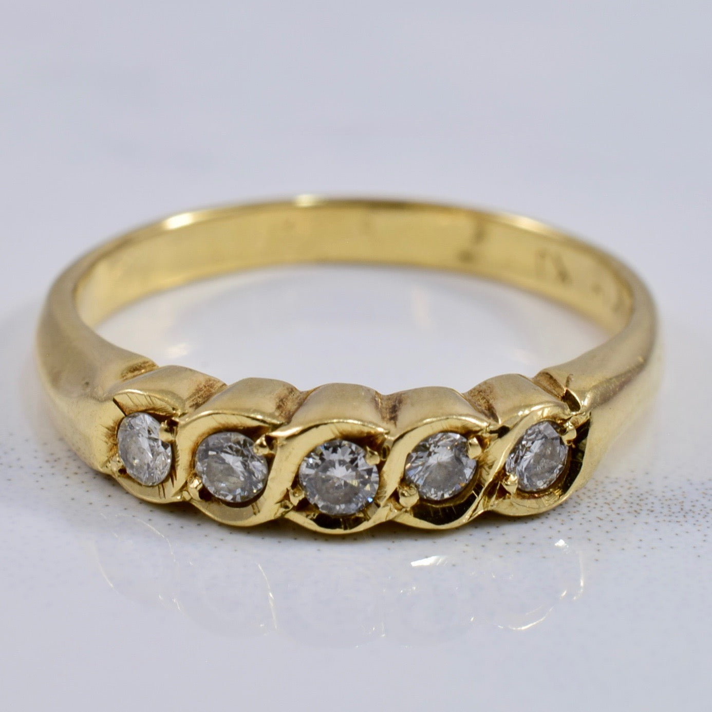 Five Stone Diamond Band | 0.16 ctw SZ 6 |