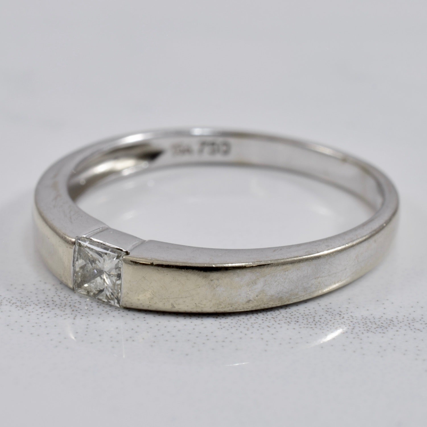 Bague en diamant taille princesse | 0,15 ct Taille 7 |