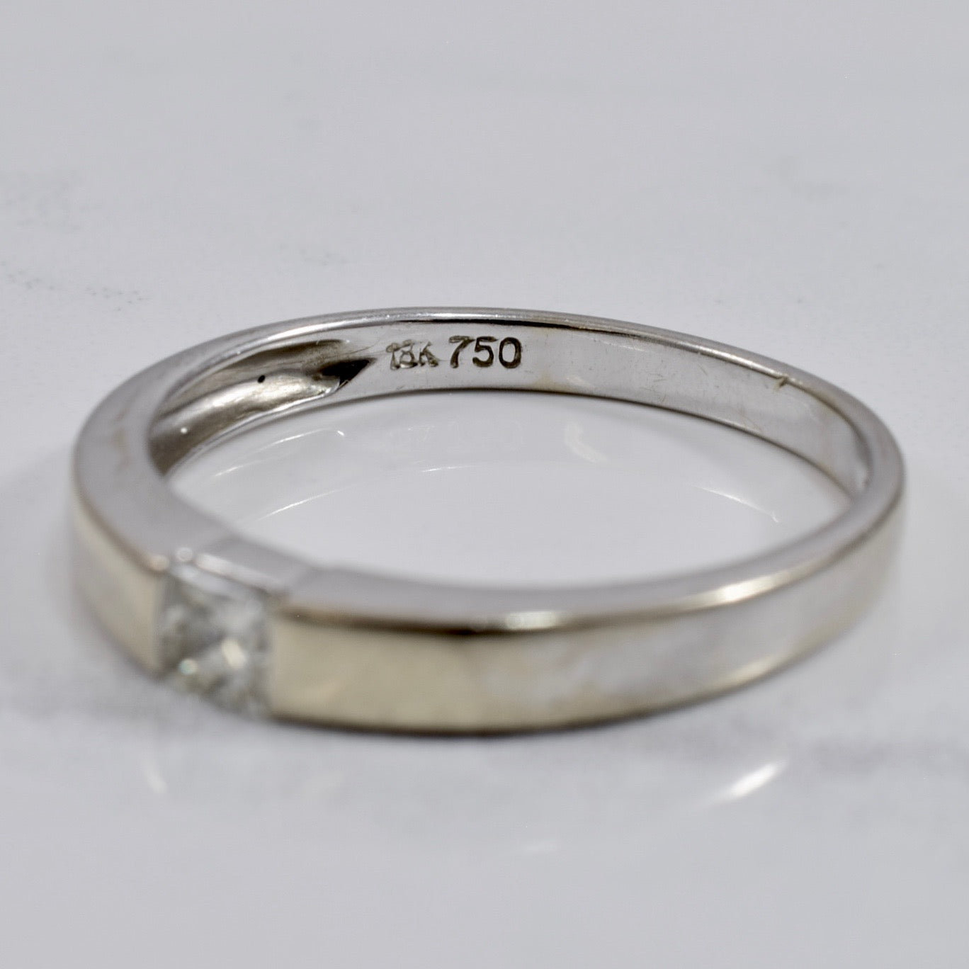 Bague en diamant taille princesse | 0,15 ct Taille 7 |