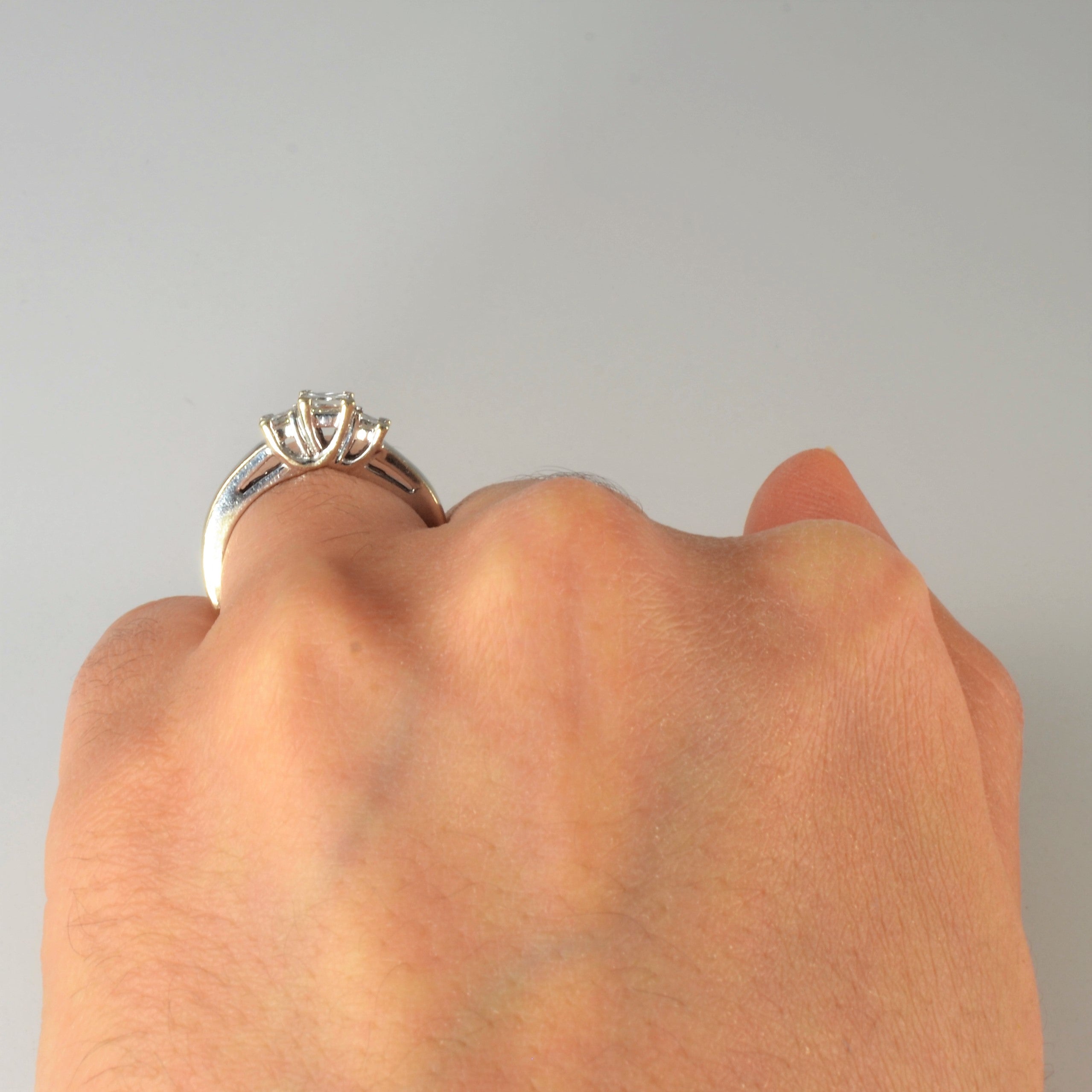 Three Stone Princess Diamond Ring | 0.60ctw | SZ 5.25 |