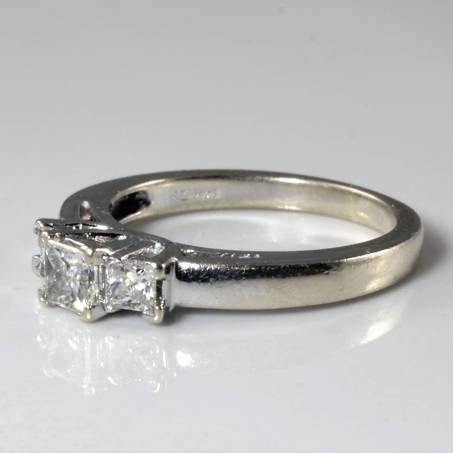 Three Stone Princess Diamond Ring | 0.60ctw | SZ 5.25 |