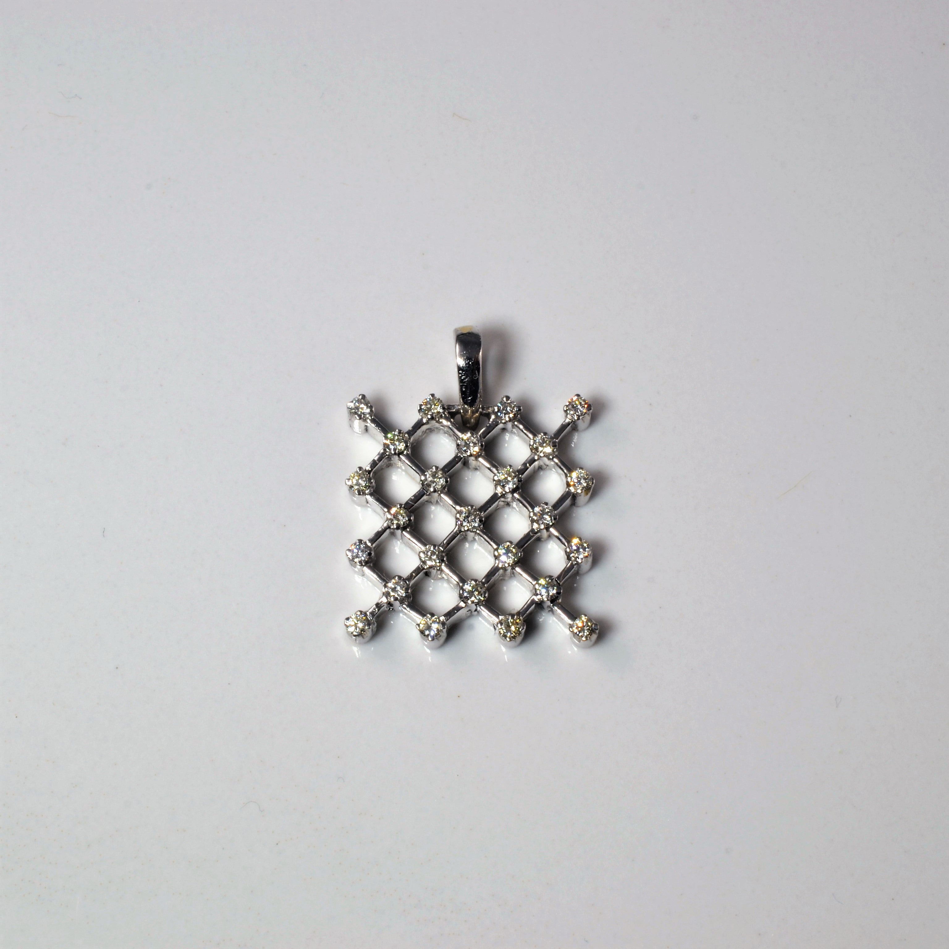 Diamond Lattice Pendant & Earrings Set | 1.50ctw |