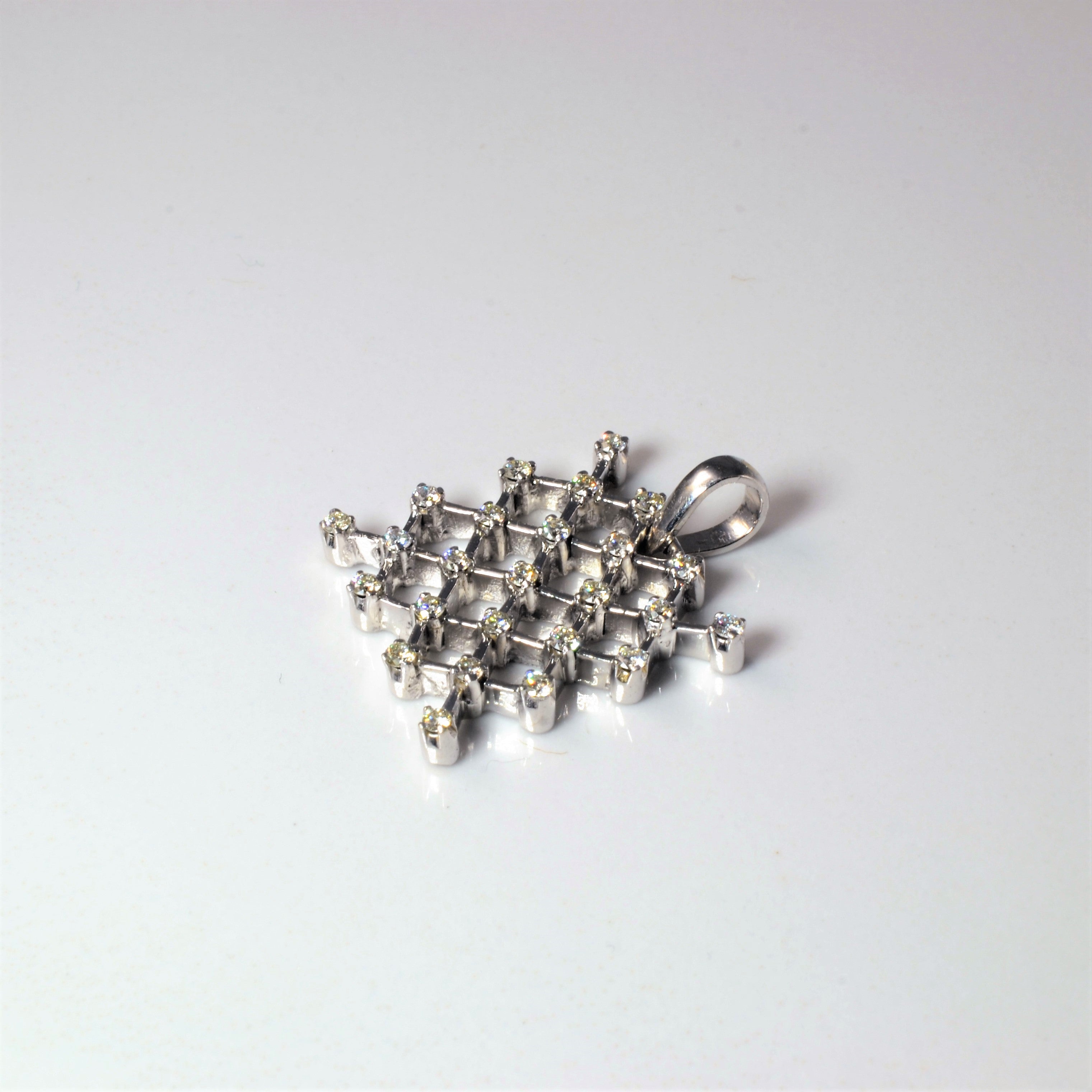Diamond Lattice Pendant & Earrings Set | 1.50ctw |