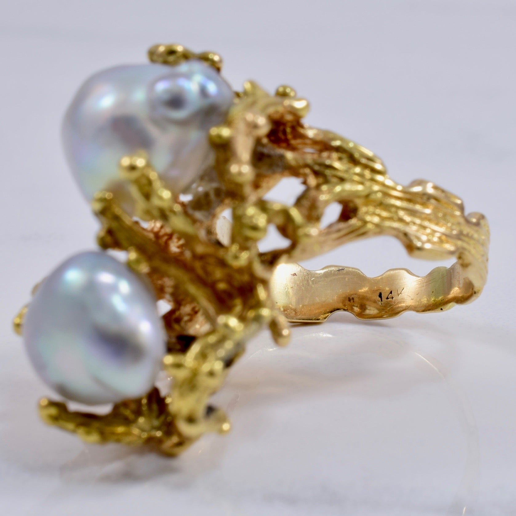 Bague en perle baroque | 8,7 ct taille 5 |