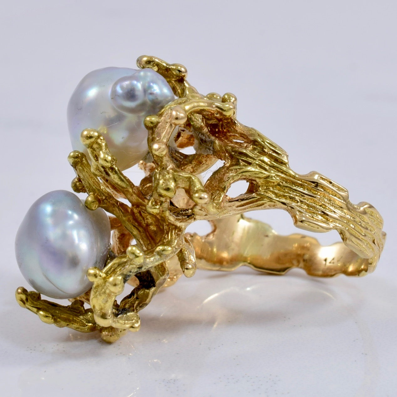 Bague en perle baroque | 8,7 ct taille 5 |