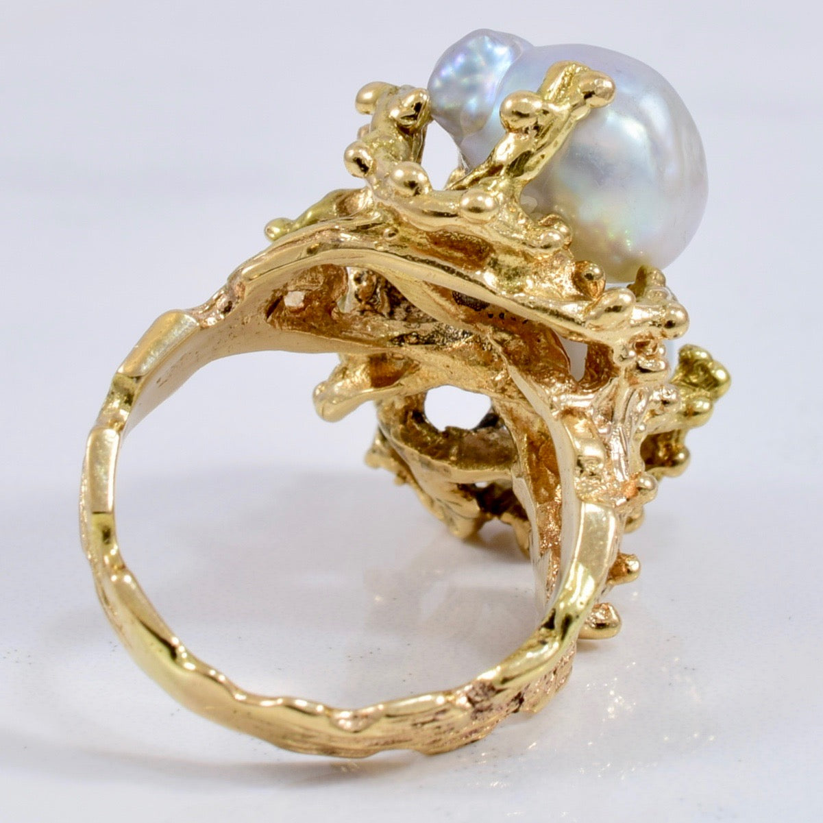 Bague en perle baroque | 8,7 ct taille 5 |