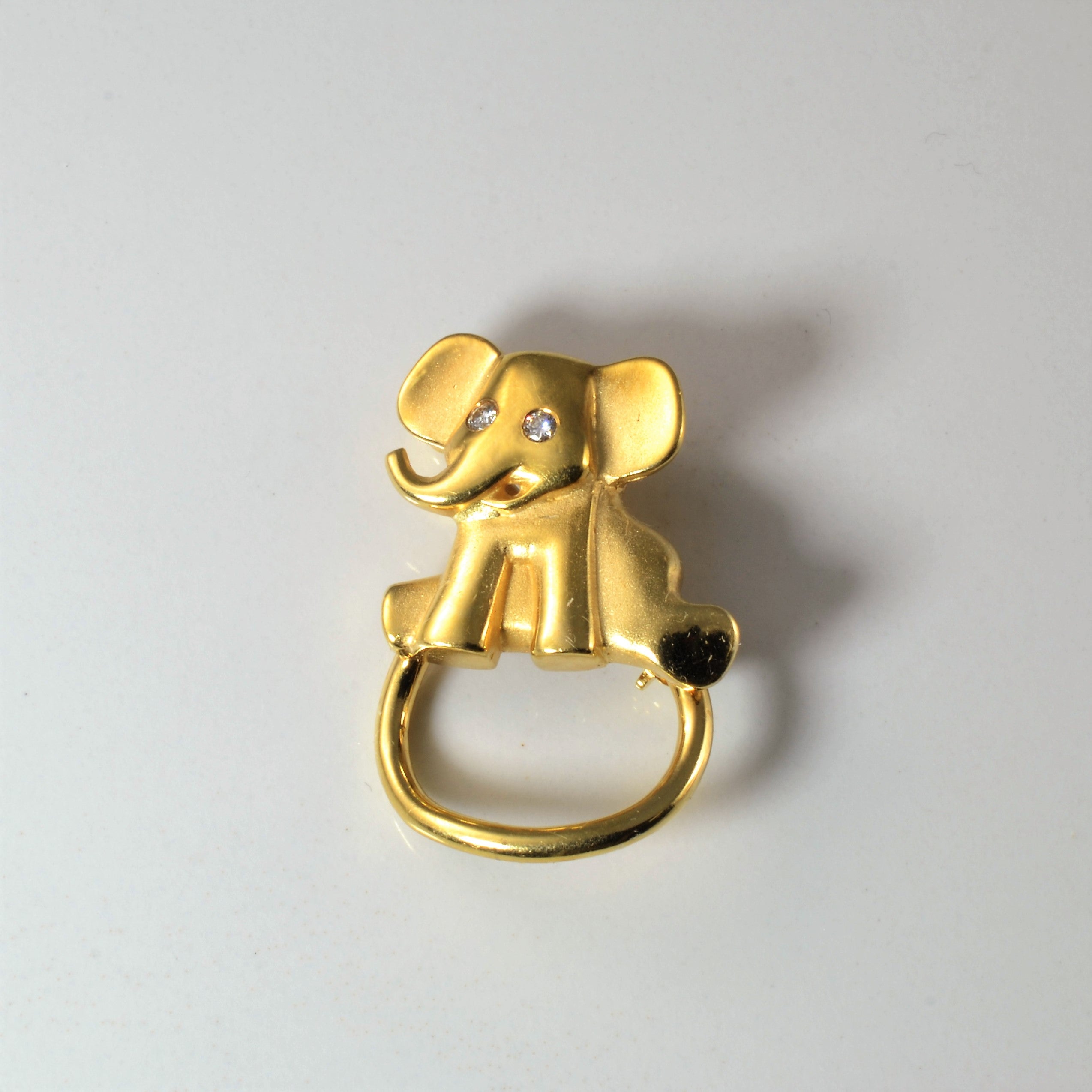 Brinkhaus' Diamond Elephant Brooch | 0.06ctw |