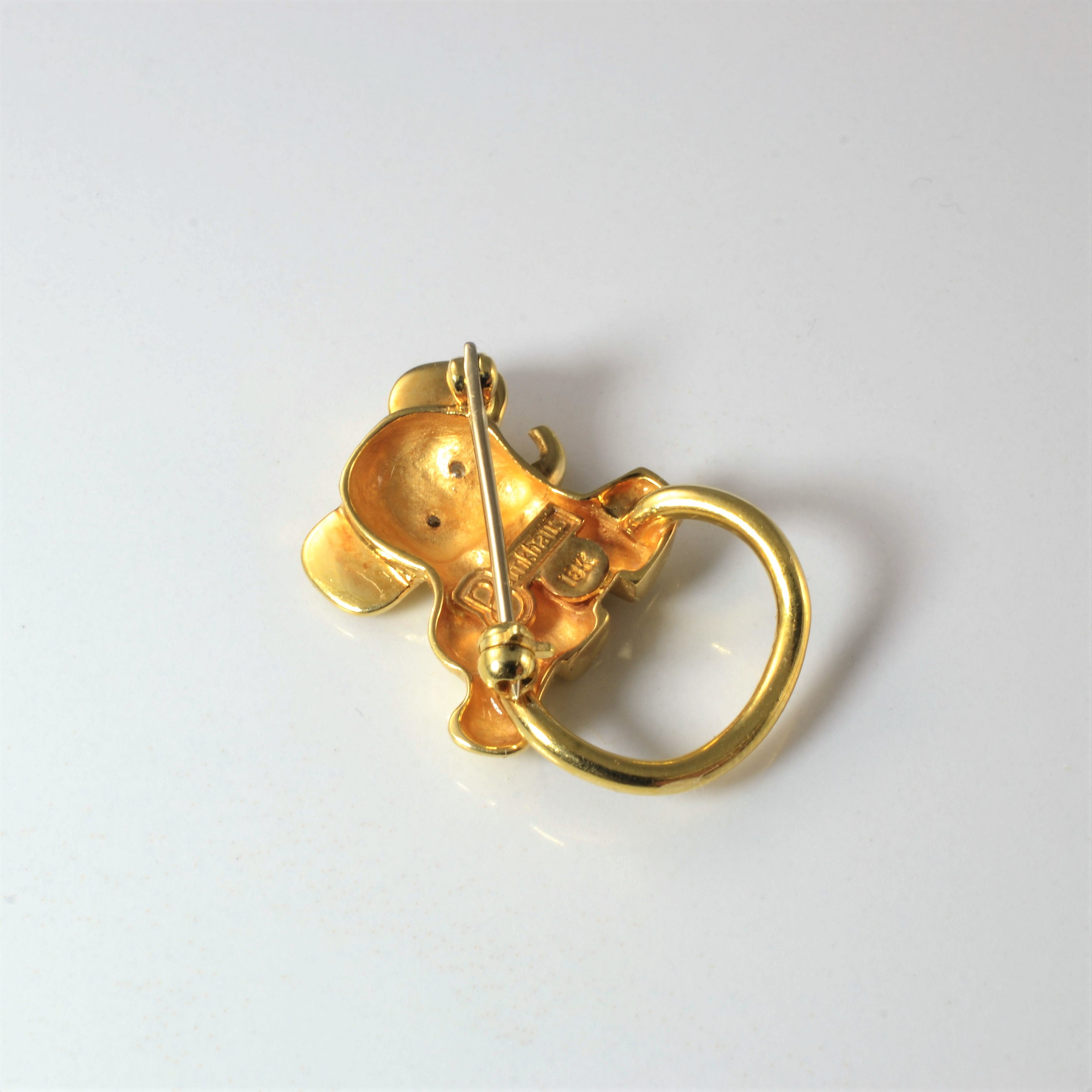 Brinkhaus' Diamond Elephant Brooch | 0.06ctw |