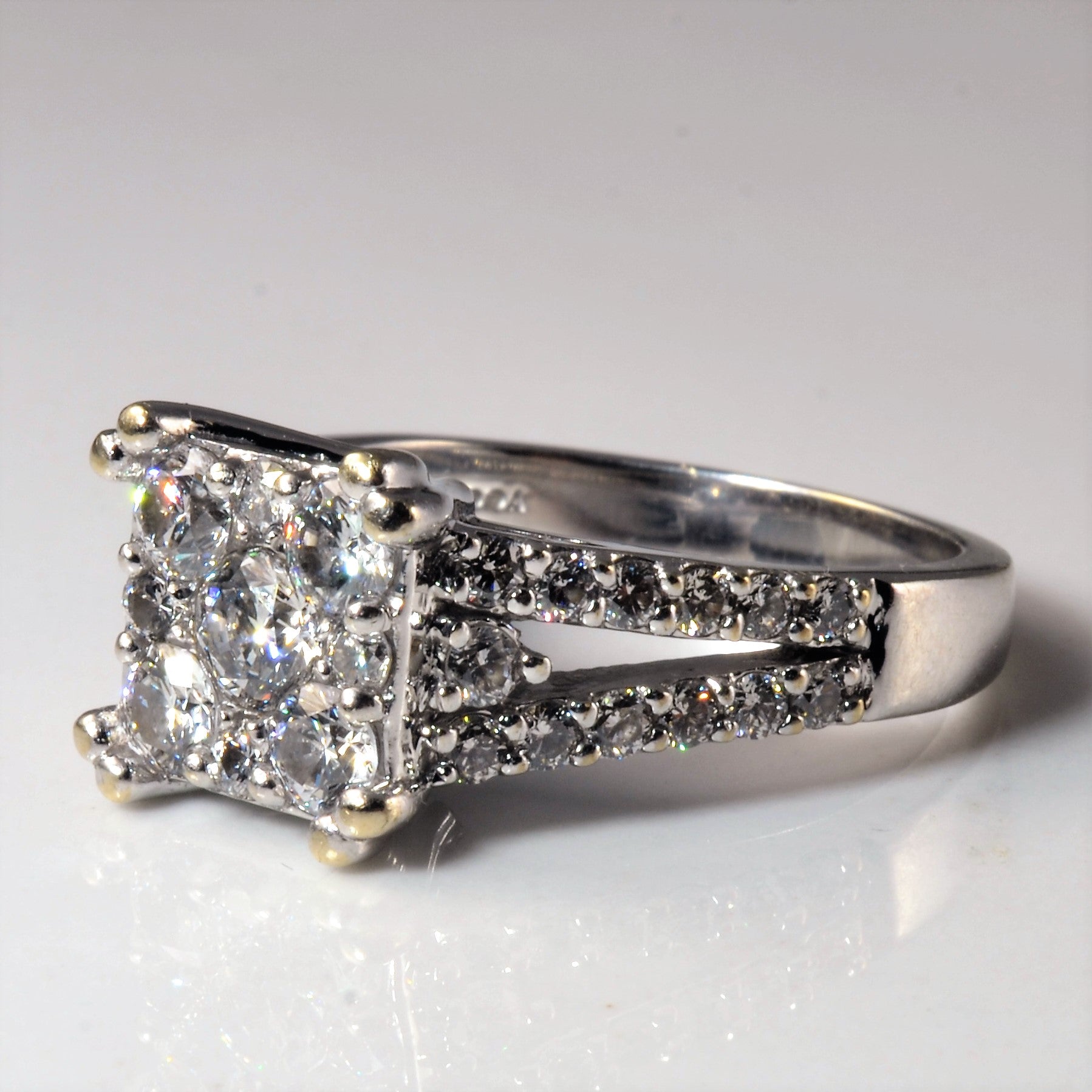 Princess Illusion Engagement Ring | 1.35ctw | SZ 6.75 |