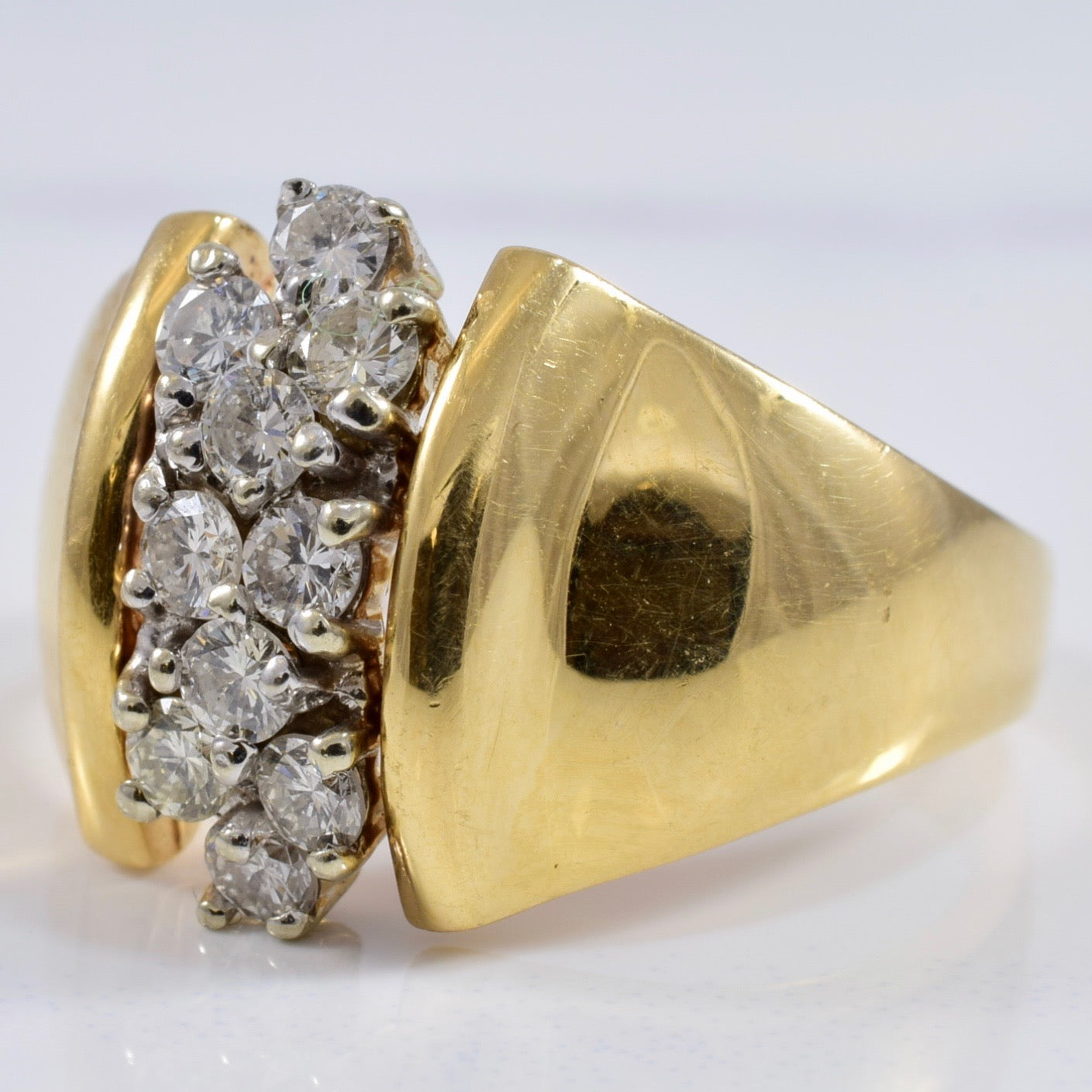Diamond Cluster Row Ring | 0.50 ctw SZ 7 |