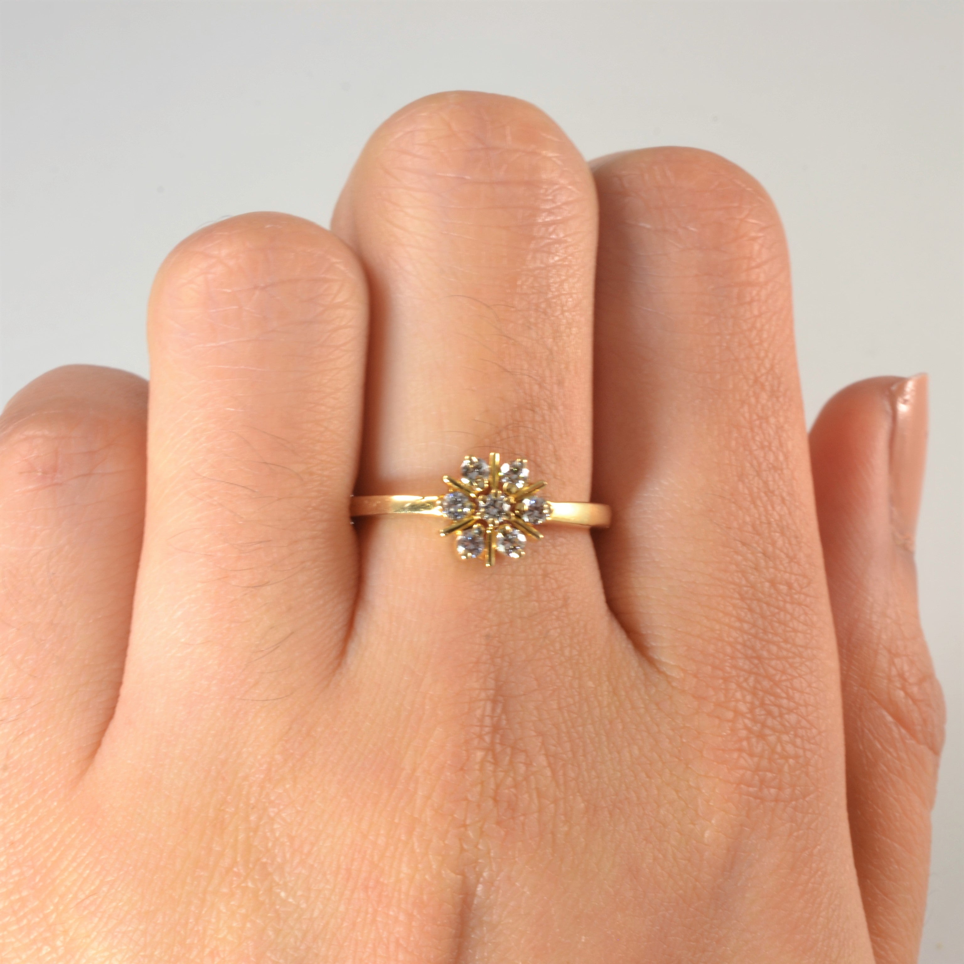Bague en diamants en grappe | 0,28 ct | Taille 7,25 |