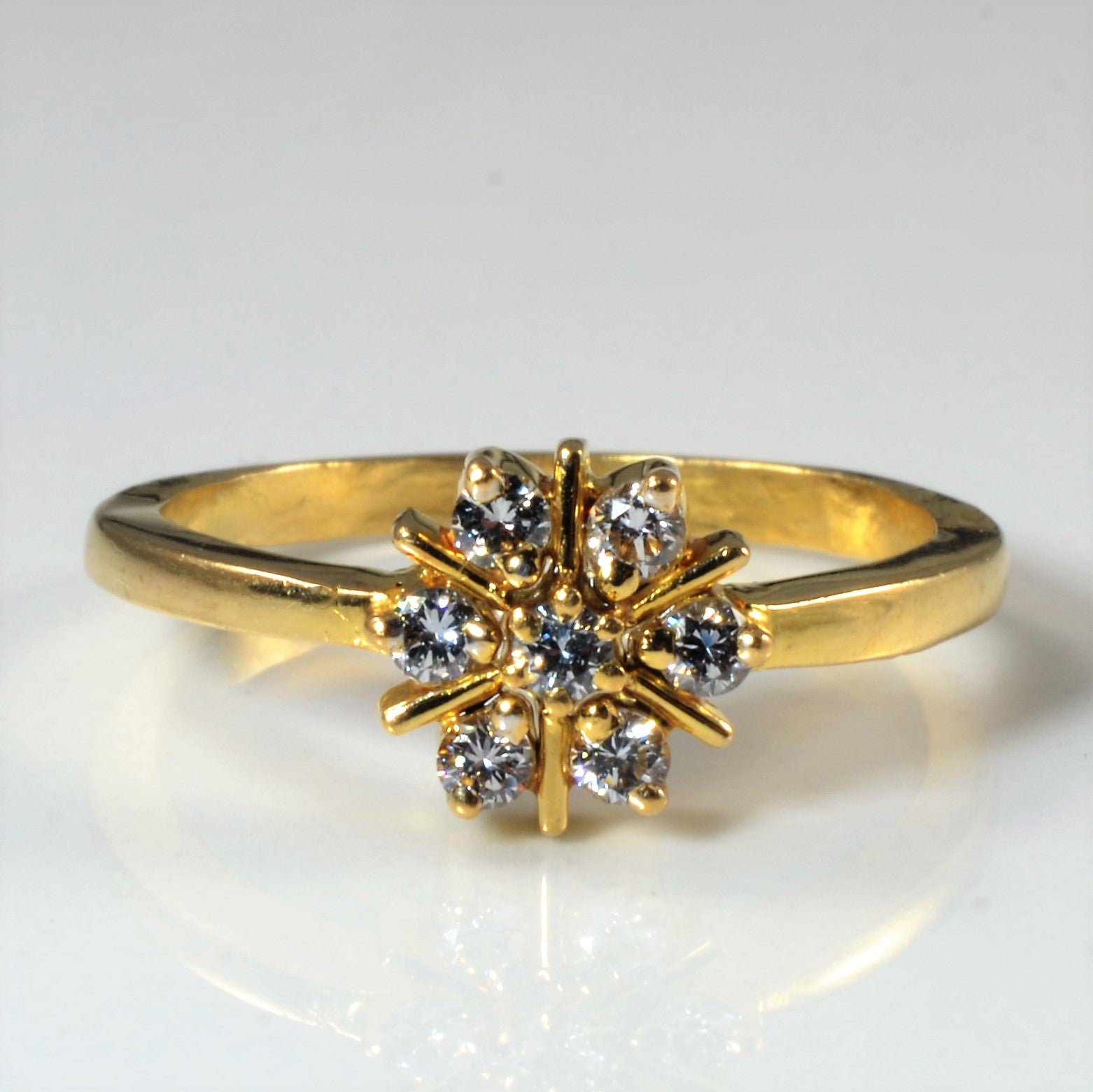Bague en diamants en grappe | 0,28 ct | Taille 7,25 |