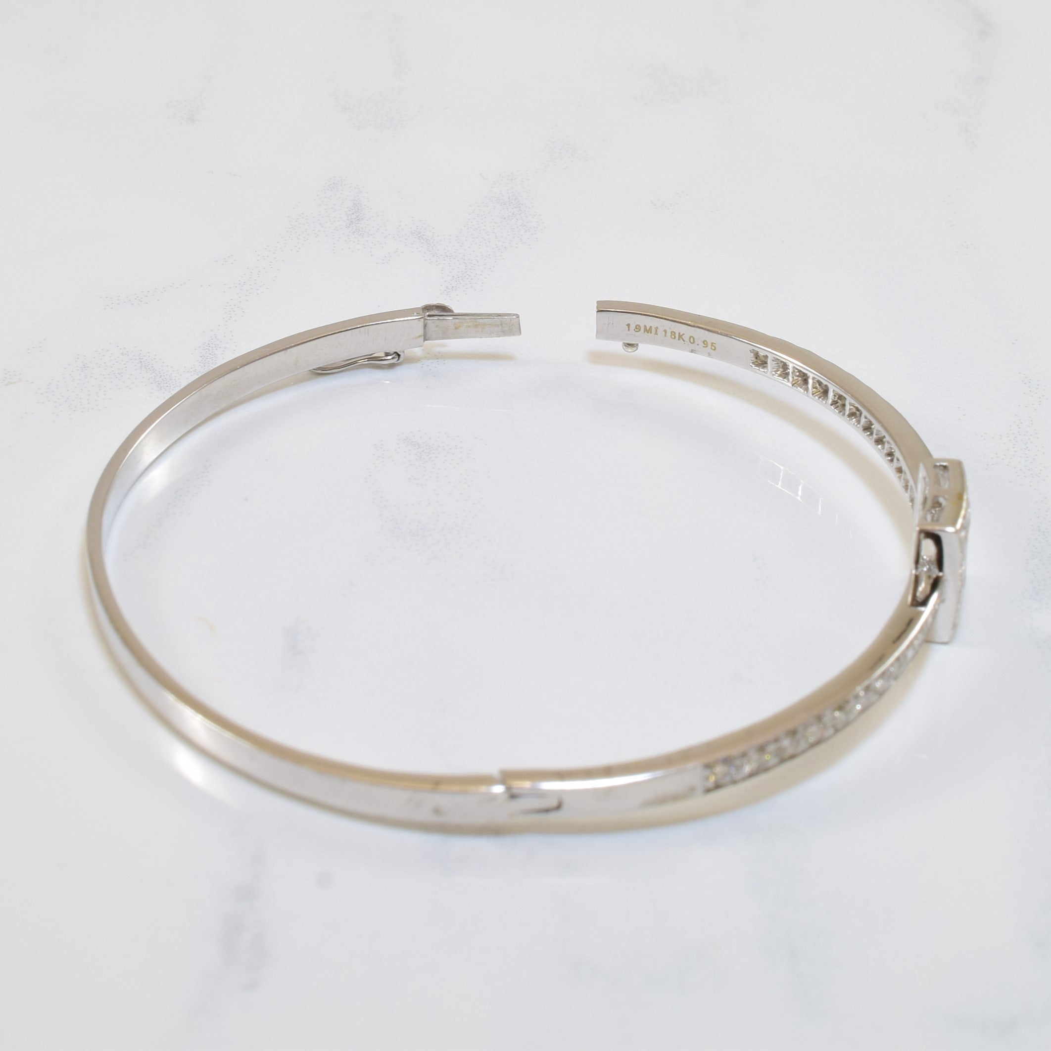 Pave Diamond Bangle | 7" |