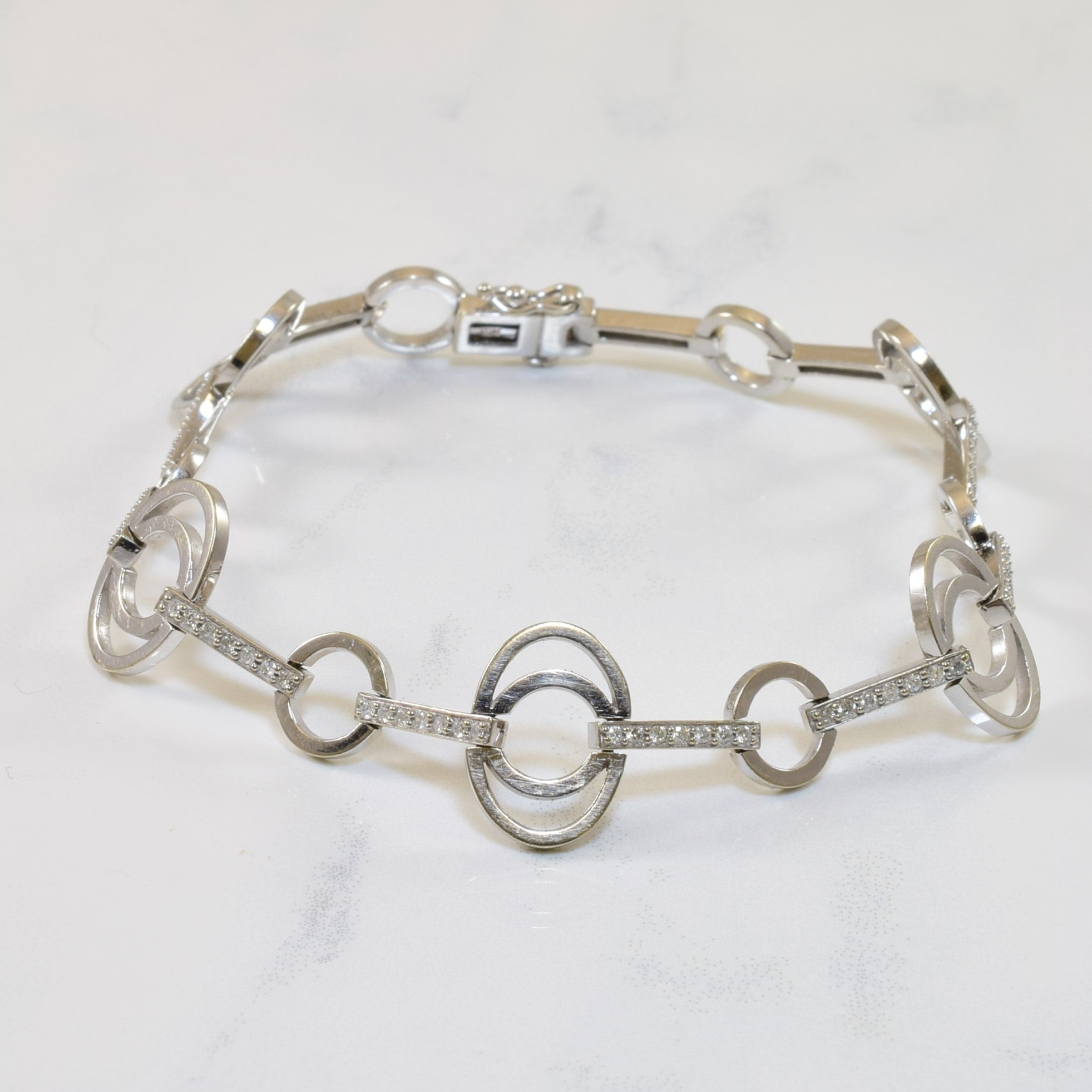 Diamond Open Work Bracelet | 0.38ctw | 7.75" |