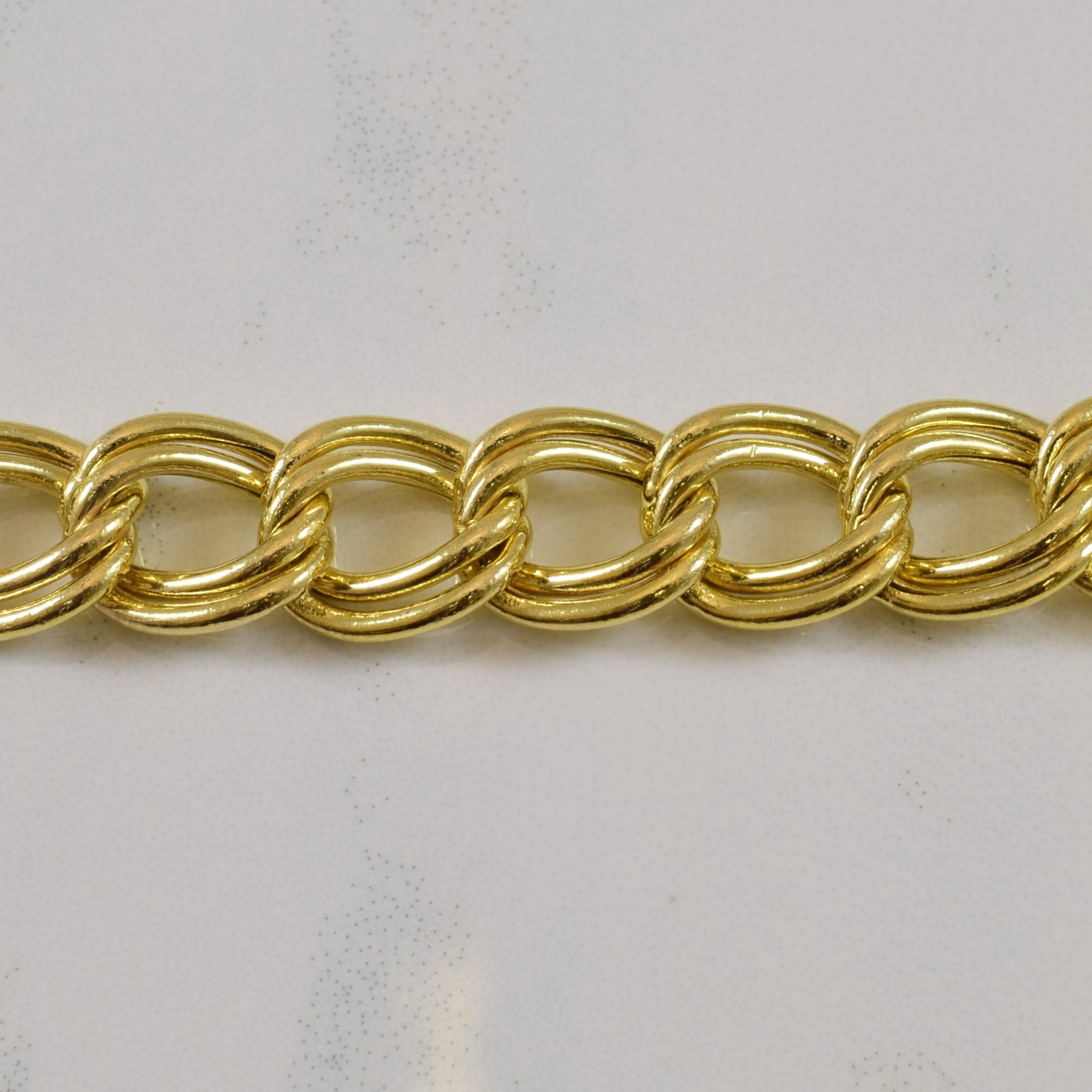 14k Yellow Gold Parallel Chain Bracelet | 7" |