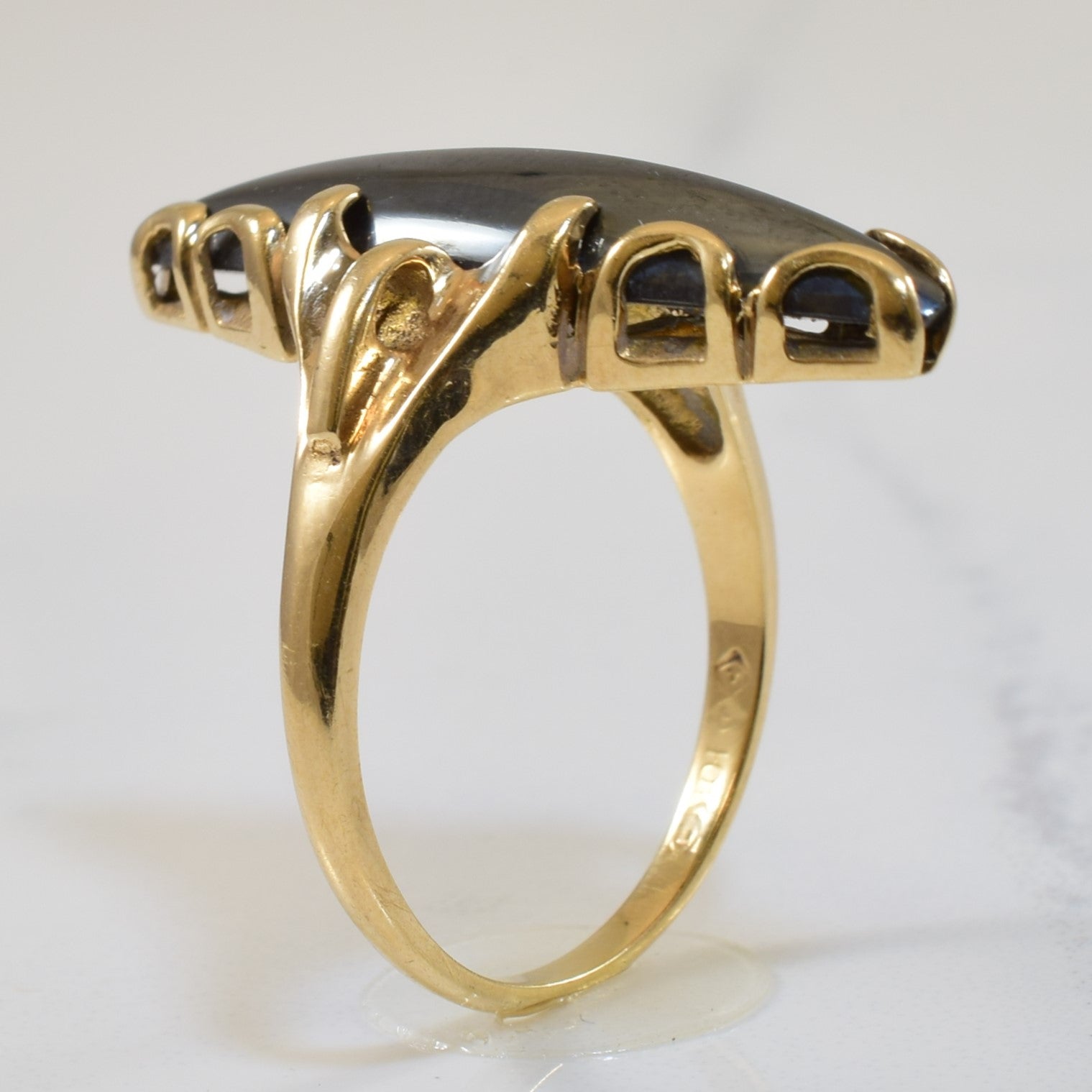 Bague en hématite taille marquise | 10,0 ct | Taille 8 |