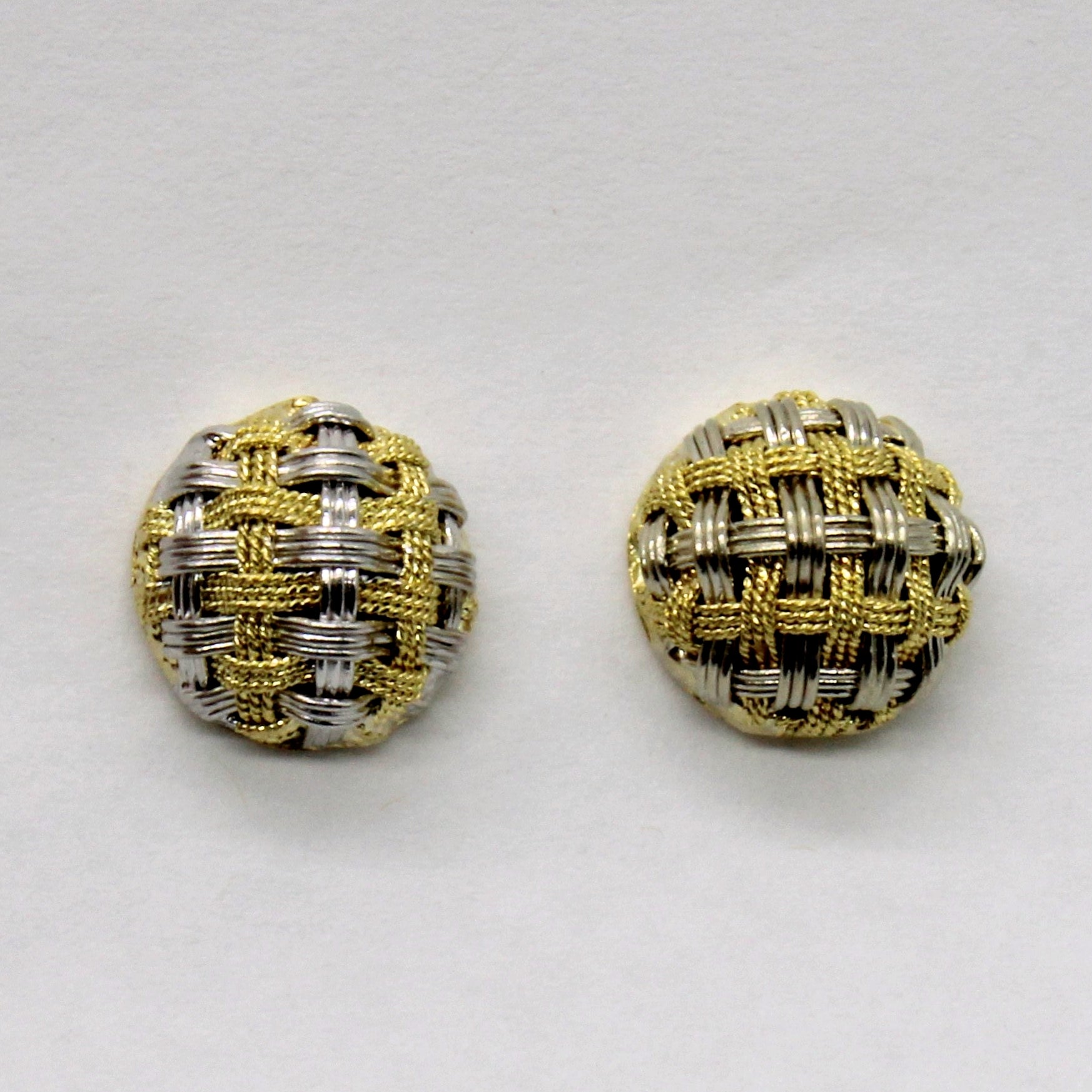 Two Tone Woven Dome Studs |