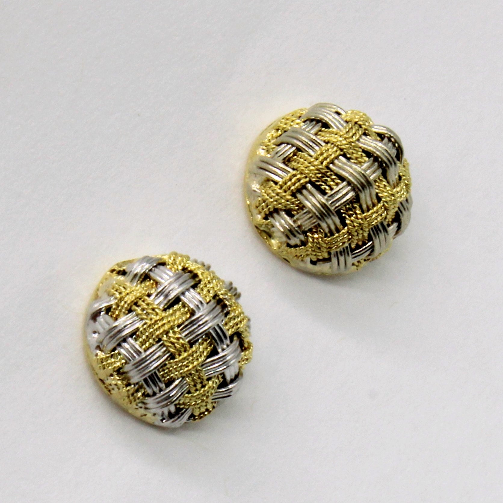 Two Tone Woven Dome Studs |