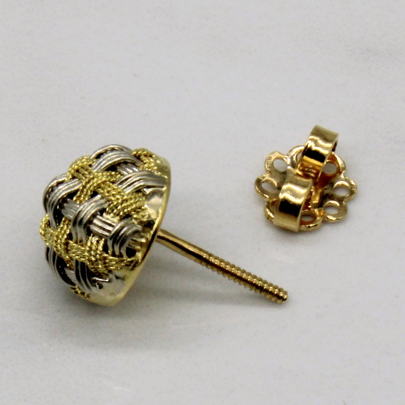 Two Tone Woven Dome Studs |