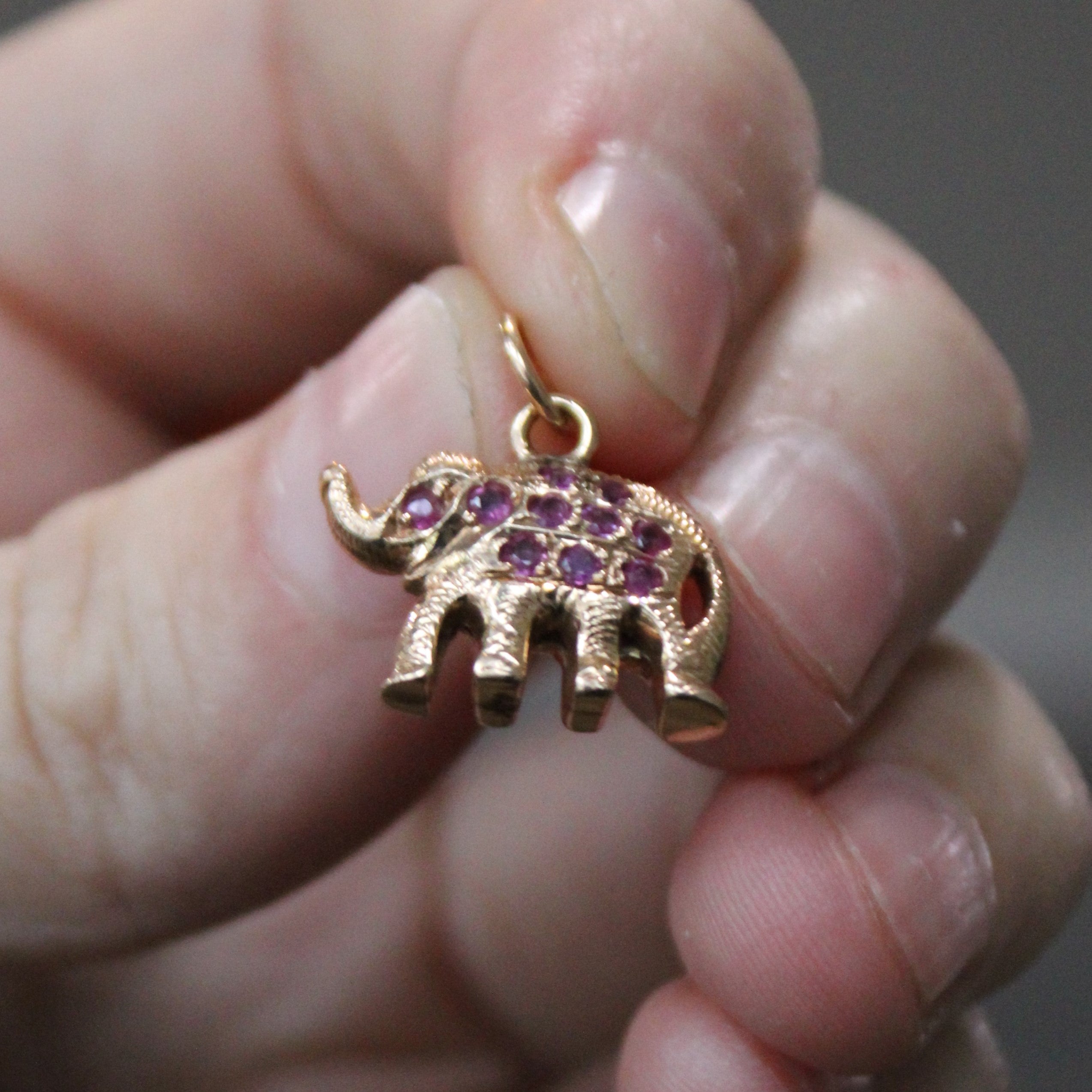 Ruby Elephant Pendant | 0.40ctw |