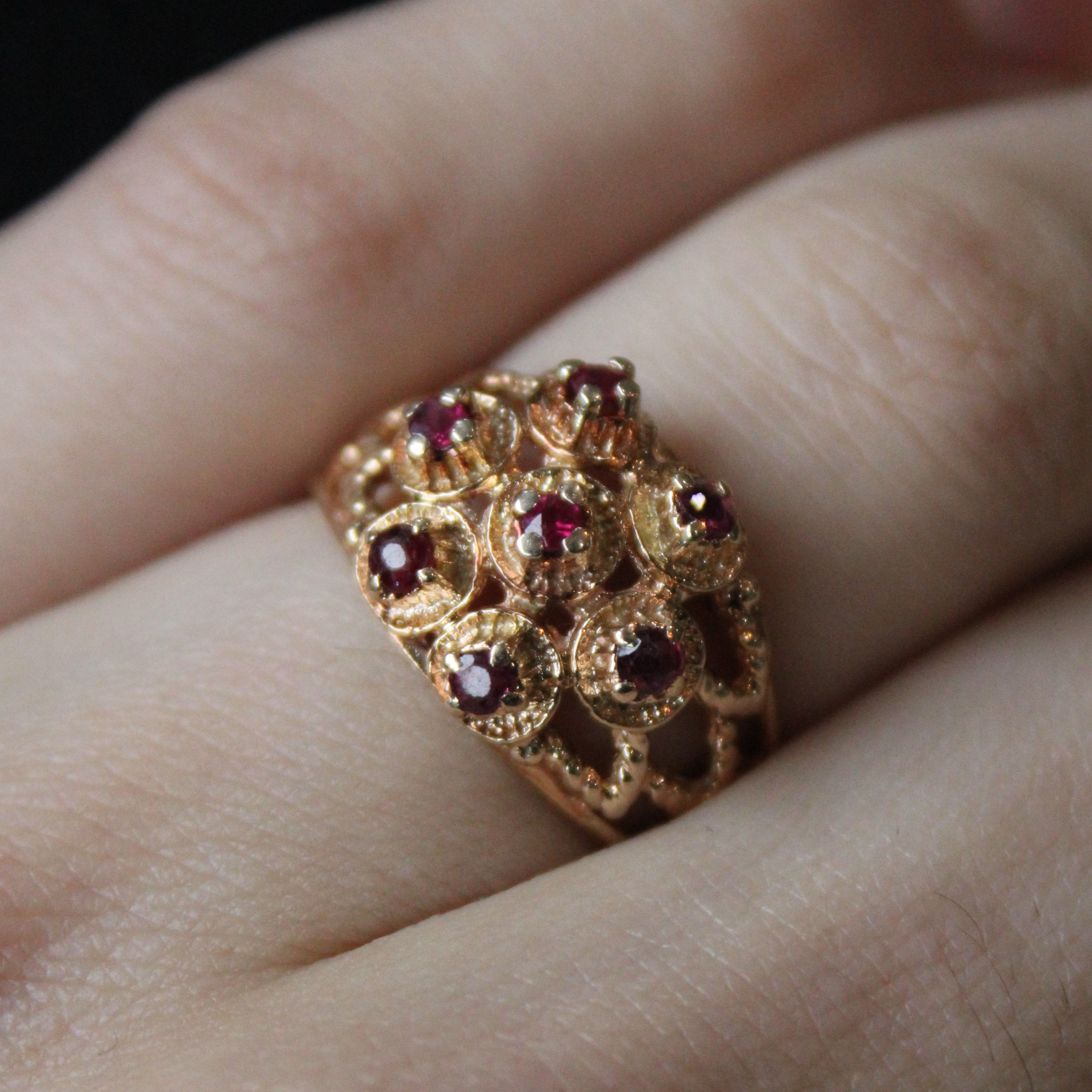 Ruby Lattice Ring | 0.21ctw | SZ 6.5 |