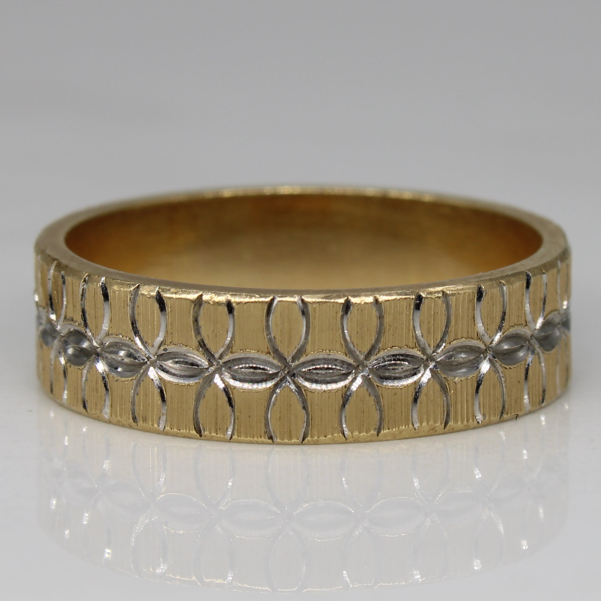 Two Tone Geometric Band | SZ 10 |