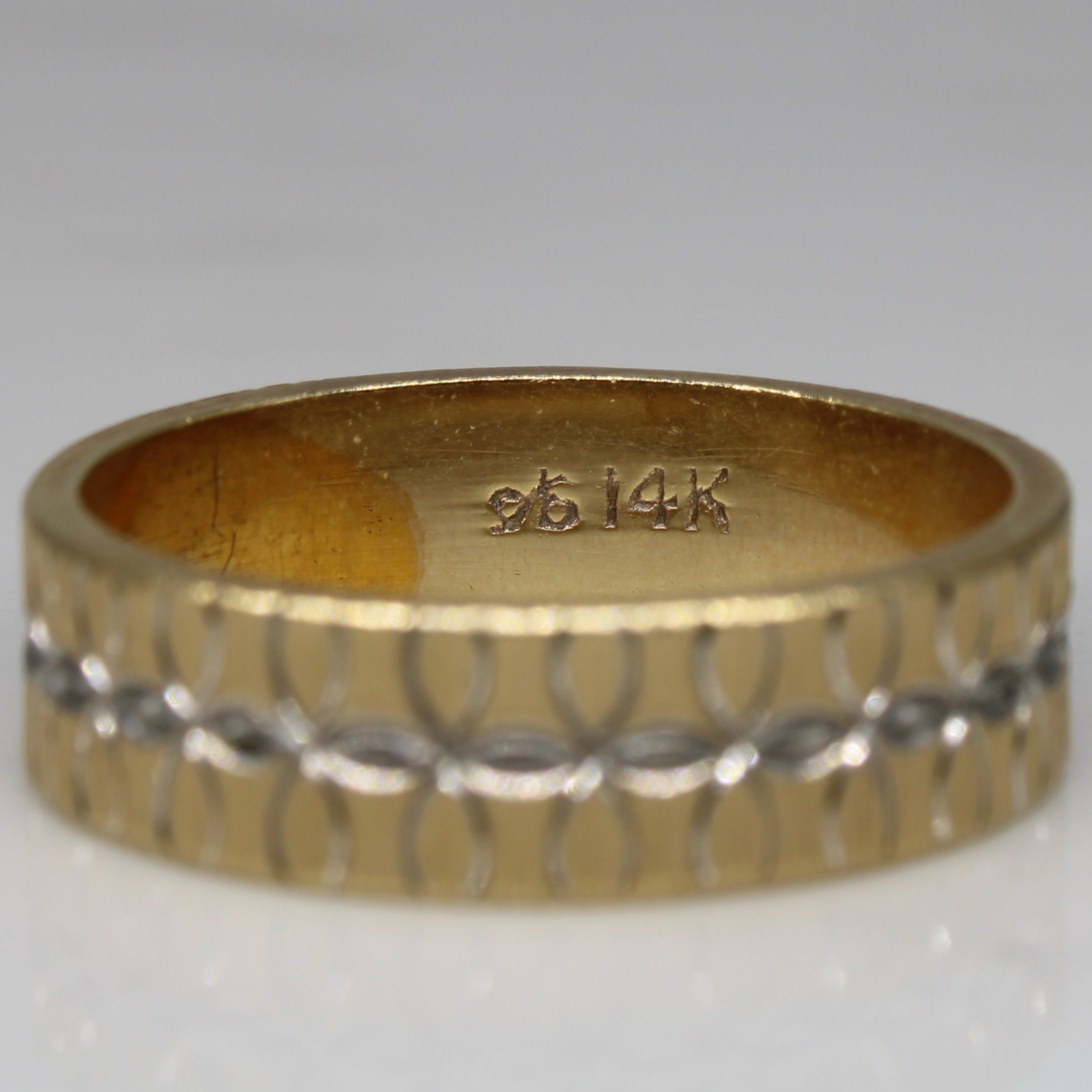 Two Tone Geometric Band | SZ 10 |