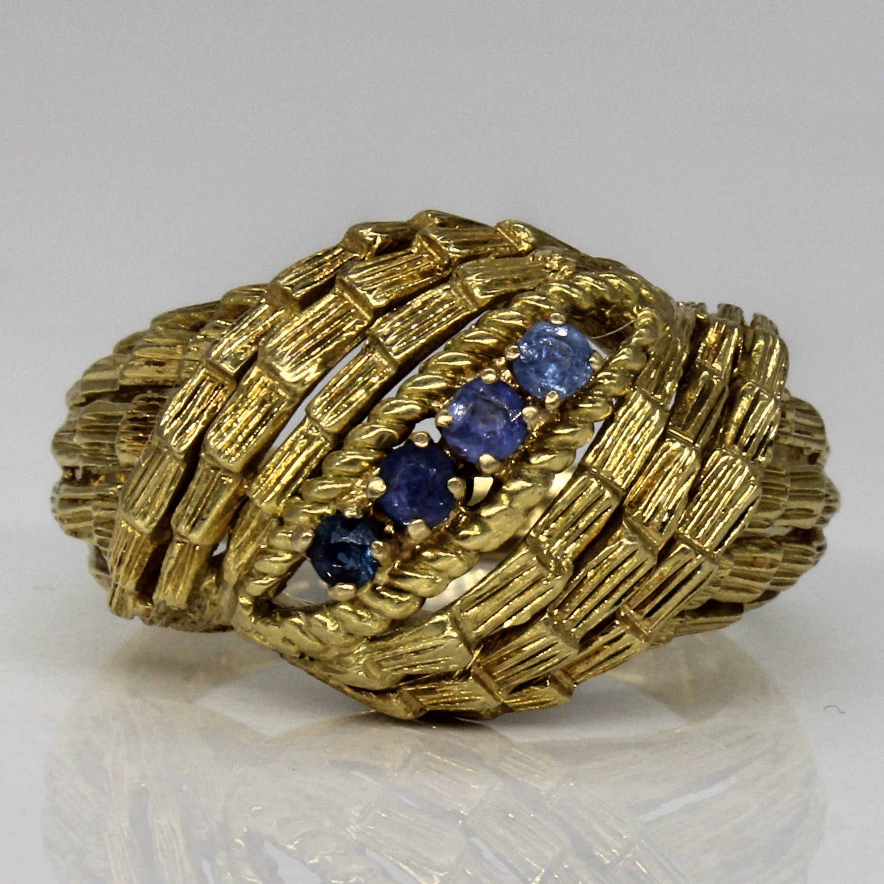 Sapphire Waterfall Ring | 0.12ctw | SZ 6.5 |