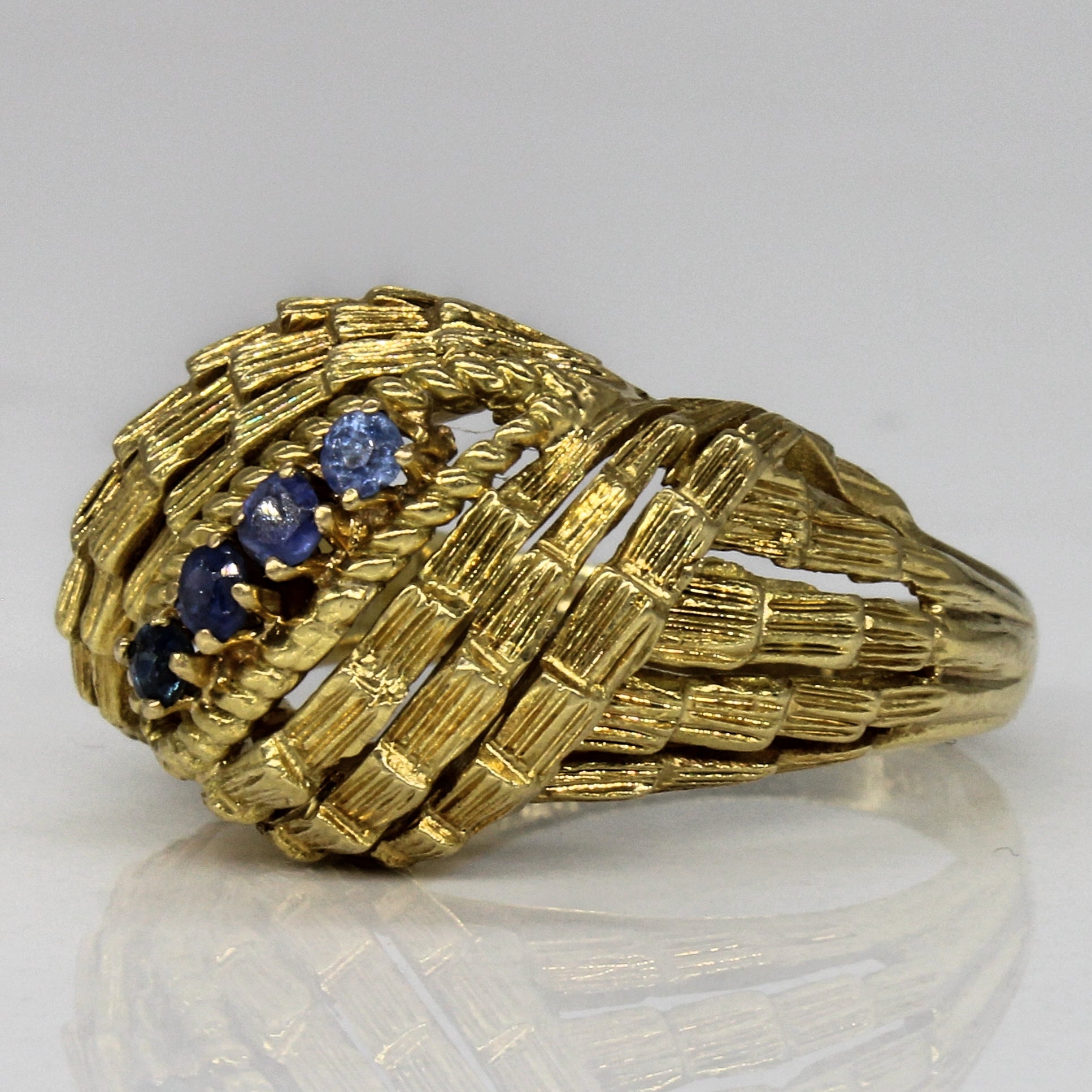 Sapphire Waterfall Ring | 0.12ctw | SZ 6.5 |