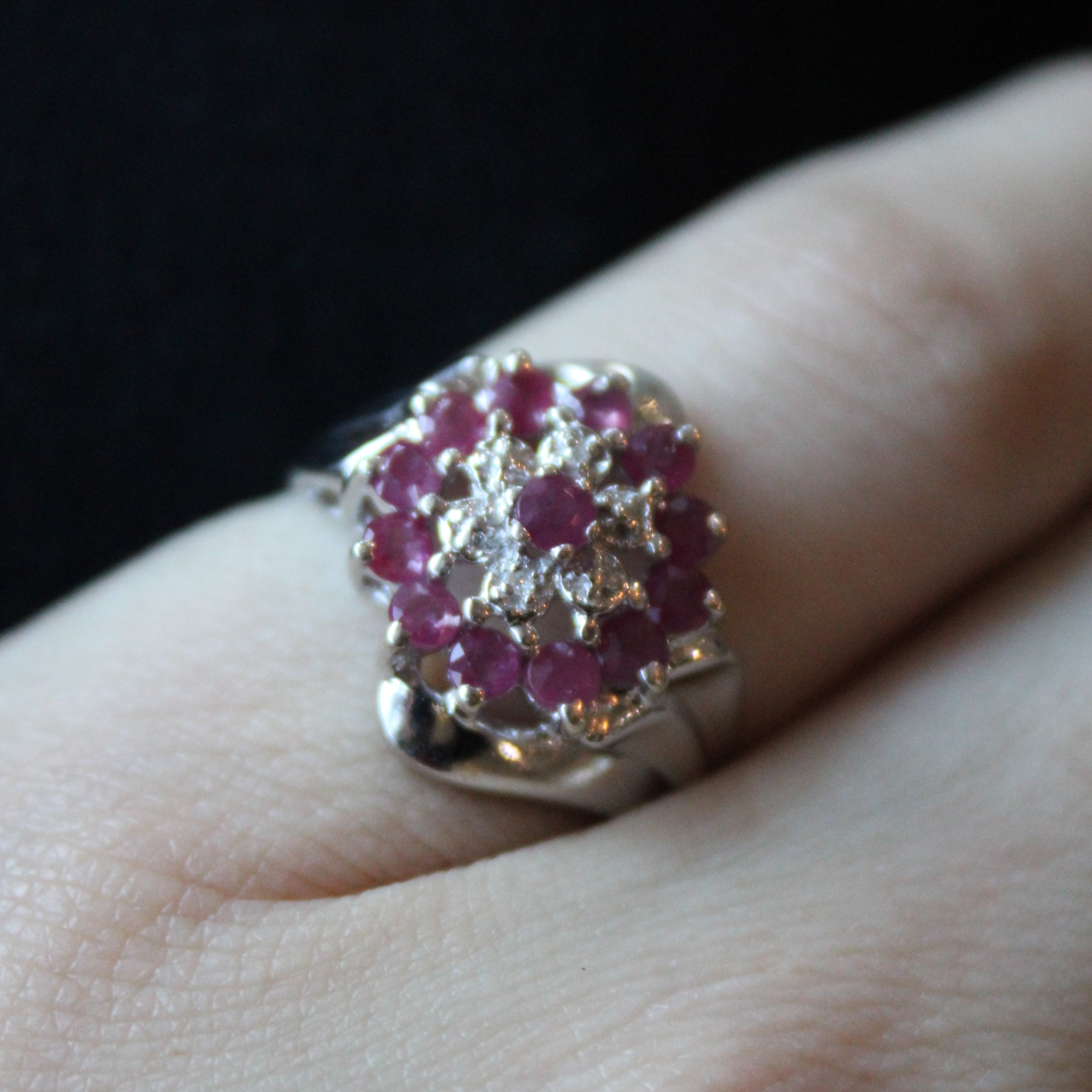 Ruby & Diamond Spiral Twist Ring | 0.78ctw, 0.01ctw | SZ 6.75 |