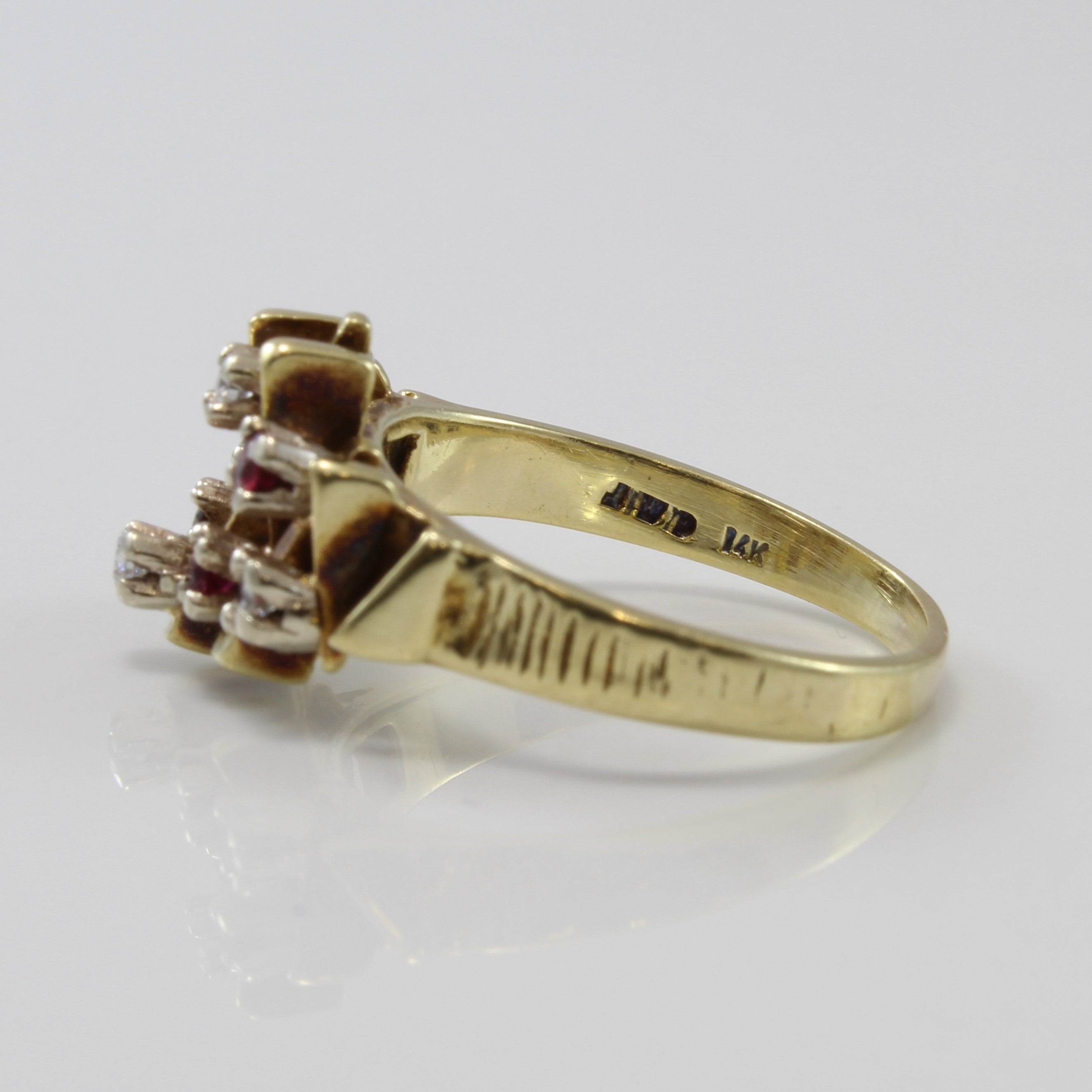 Diamond & Ruby Ring | 0.12ctw, 0.28ctw | SZ 8.5 |