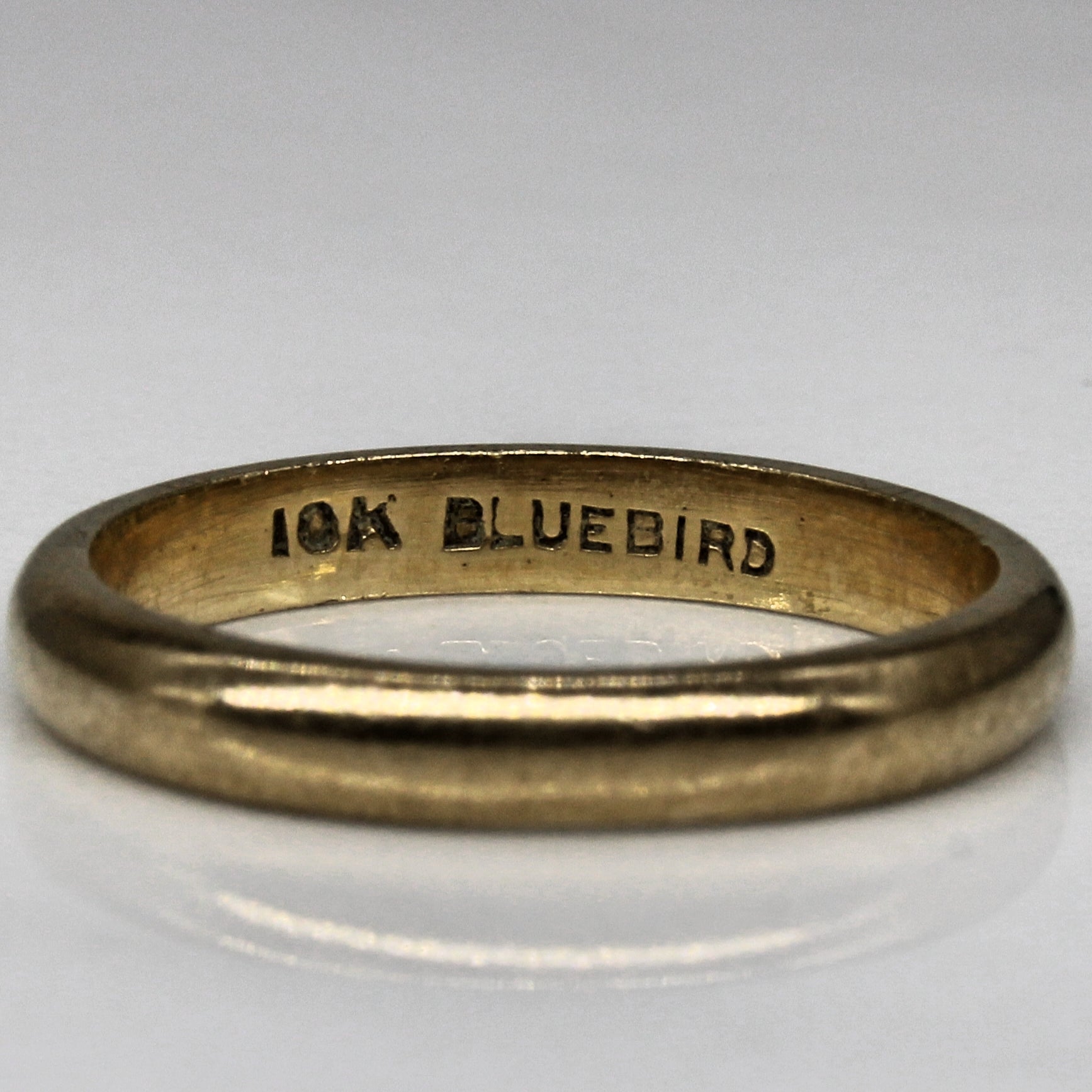 'Bluebird' Yellow Gold Band | SZ 4 |