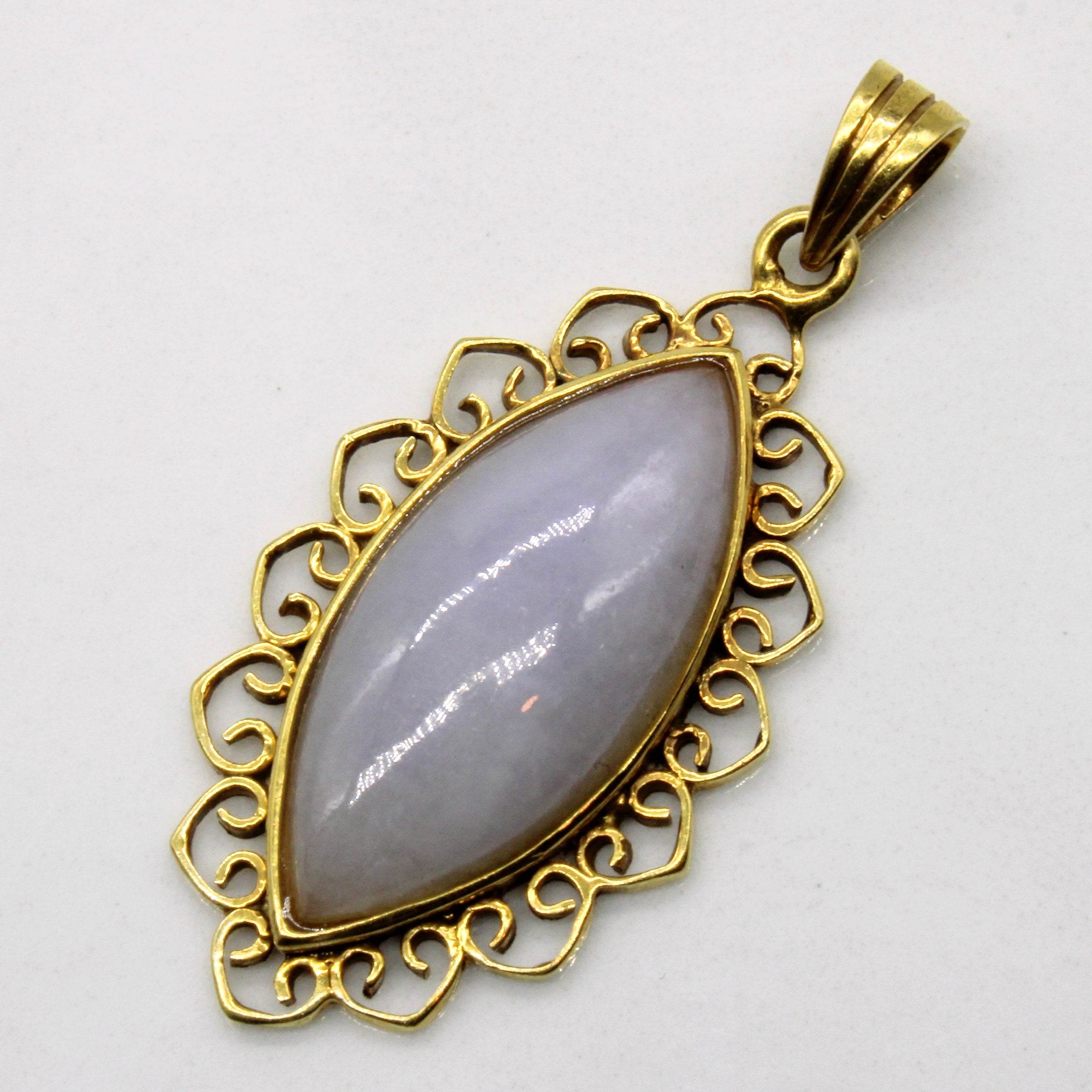 Ornate Lavender Jadeite Pendant | 6.80ct |