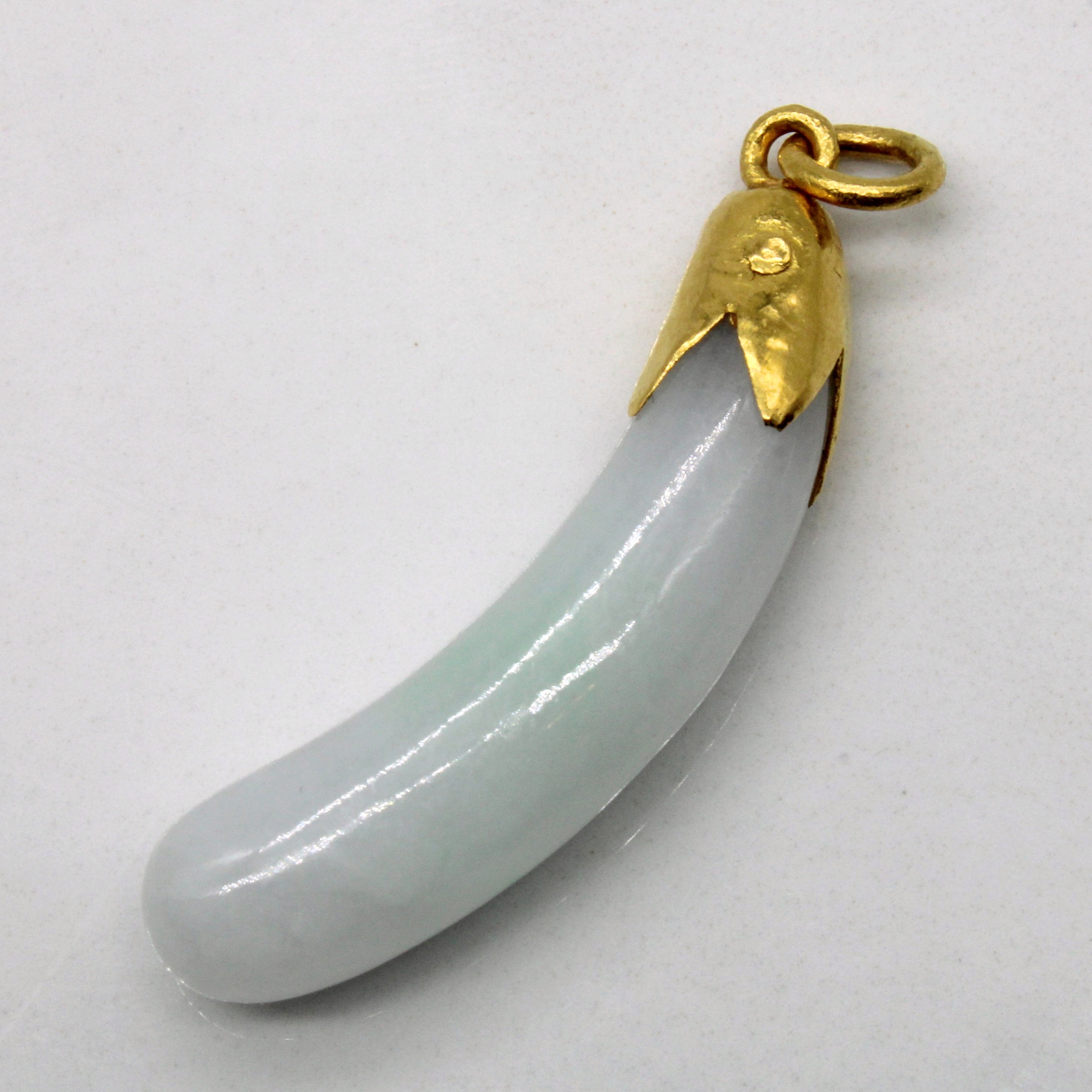 Jadeite Eggplant Pendant | 13.00ct |