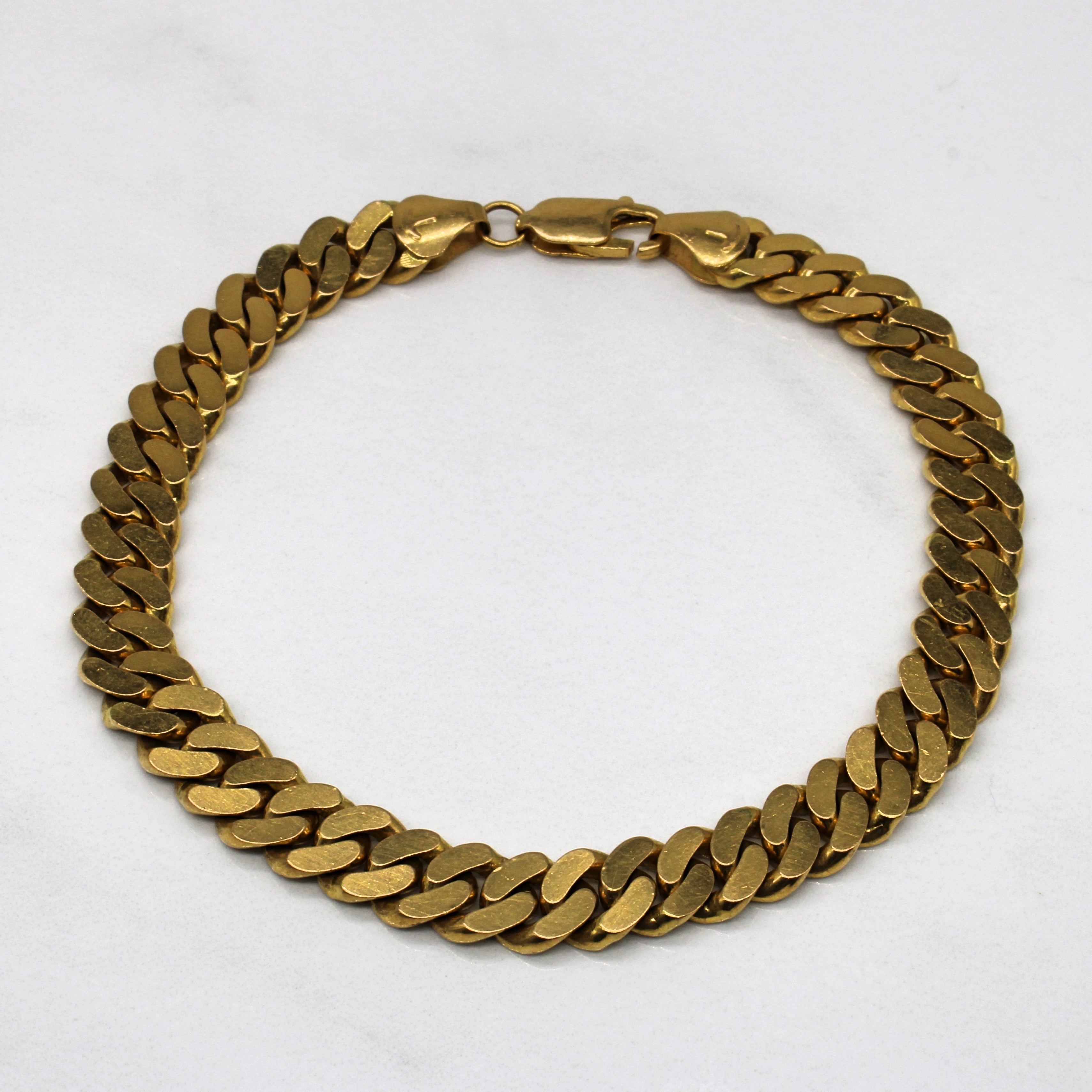 22K Yellow Gold Men's Chain Link Bracelet (102.2 gm)