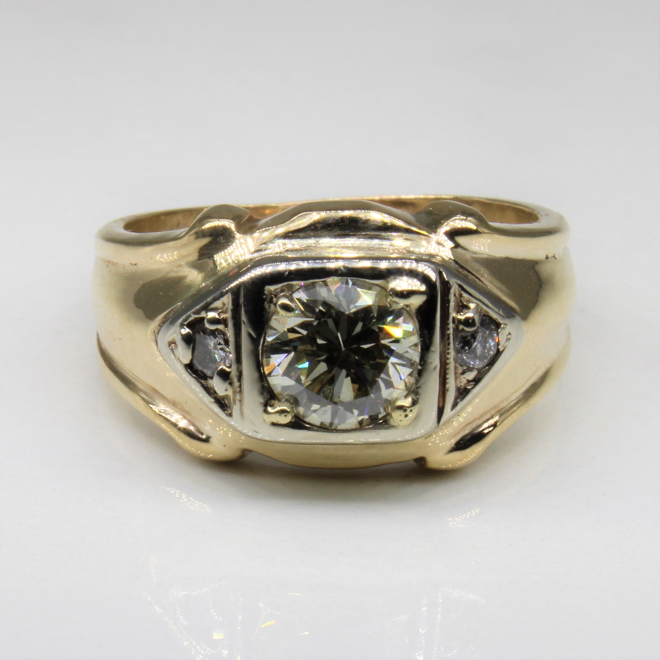 Three Stone Round Brilliant Diamond Ring | 1.14ctw | SZ 8.5 |