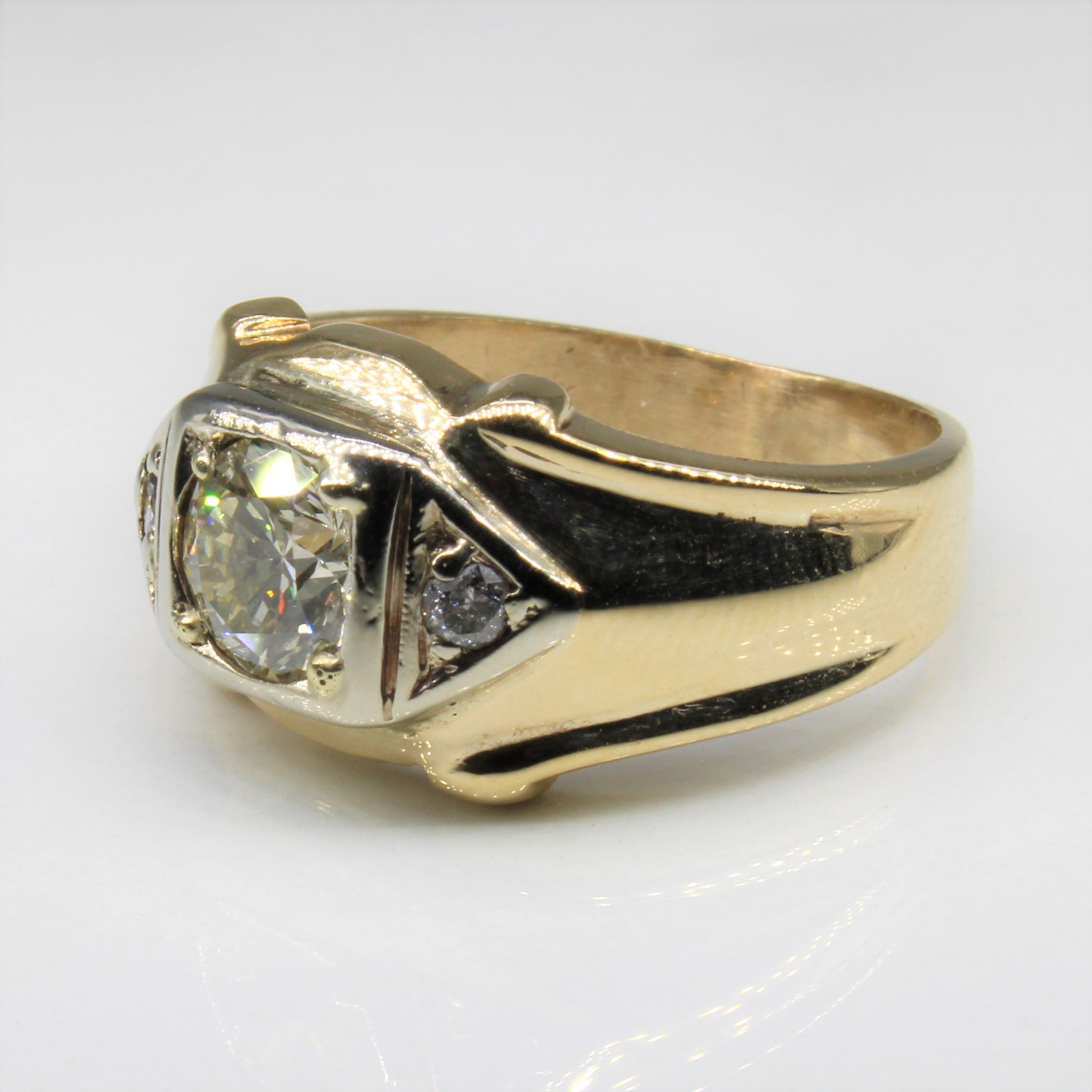 Three Stone Round Brilliant Diamond Ring | 1.14ctw | SZ 8.5 |