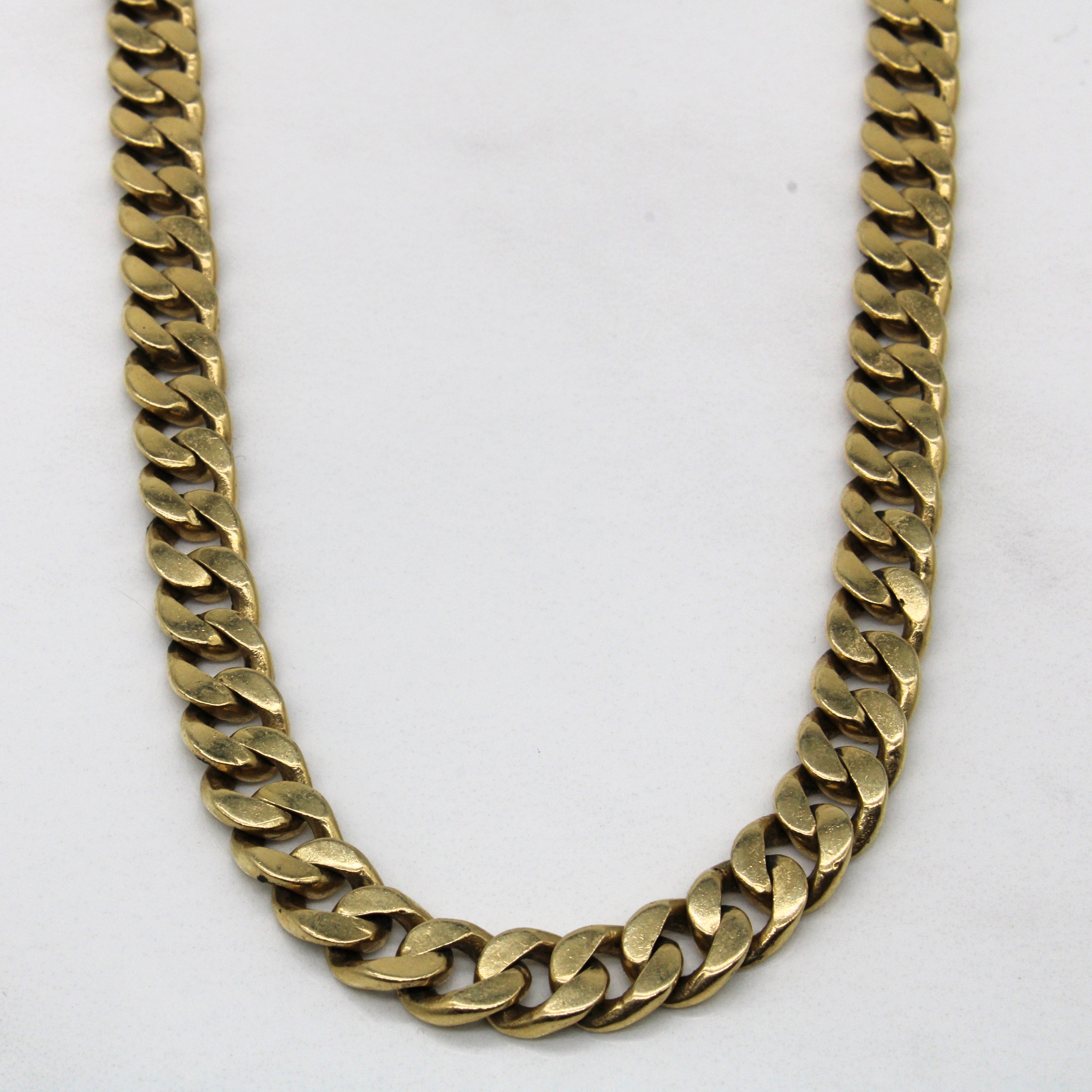 10k Yellow Gold Cuban Link Chain | 20" |