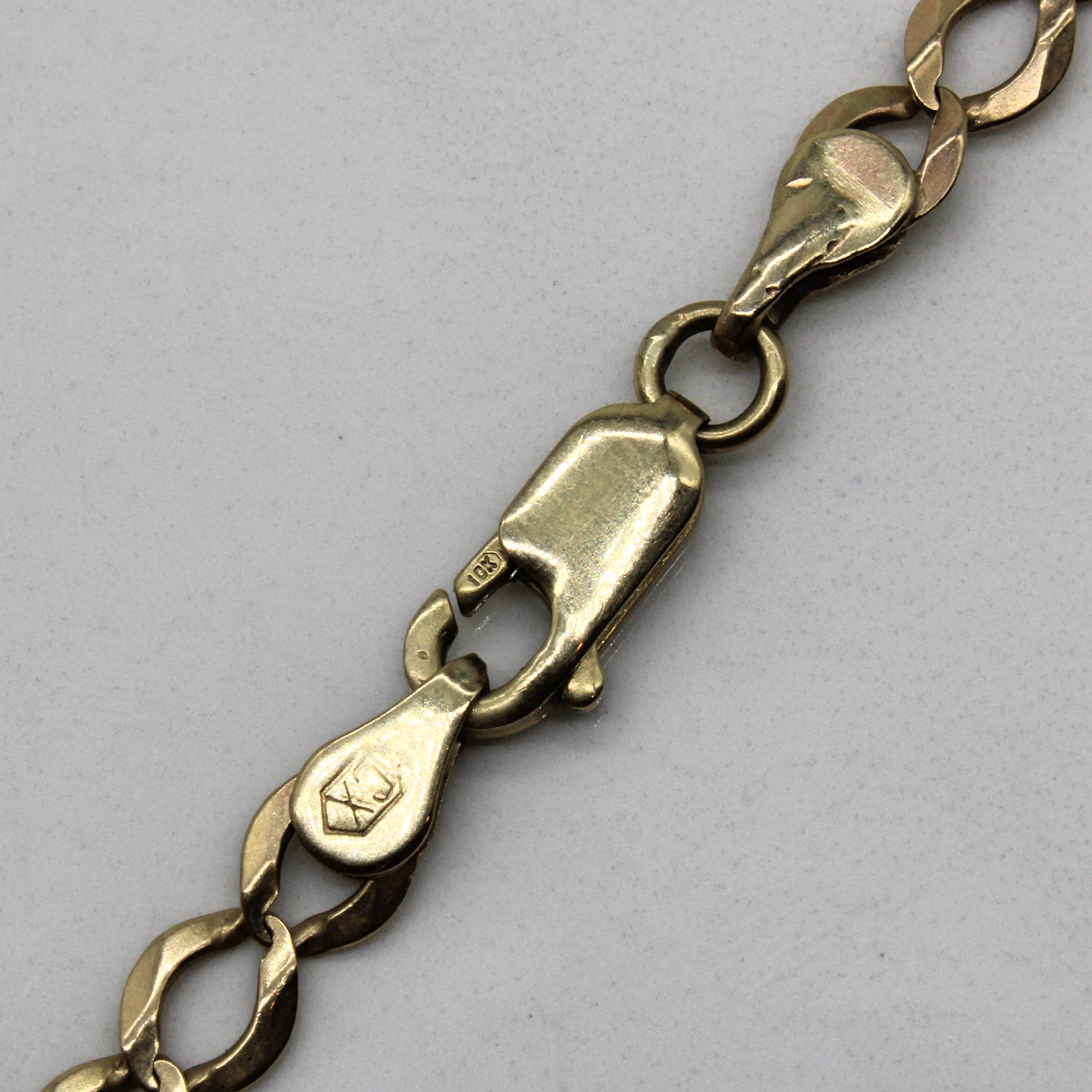 10k Yellow Gold Modified Curb Chain | 27" |
