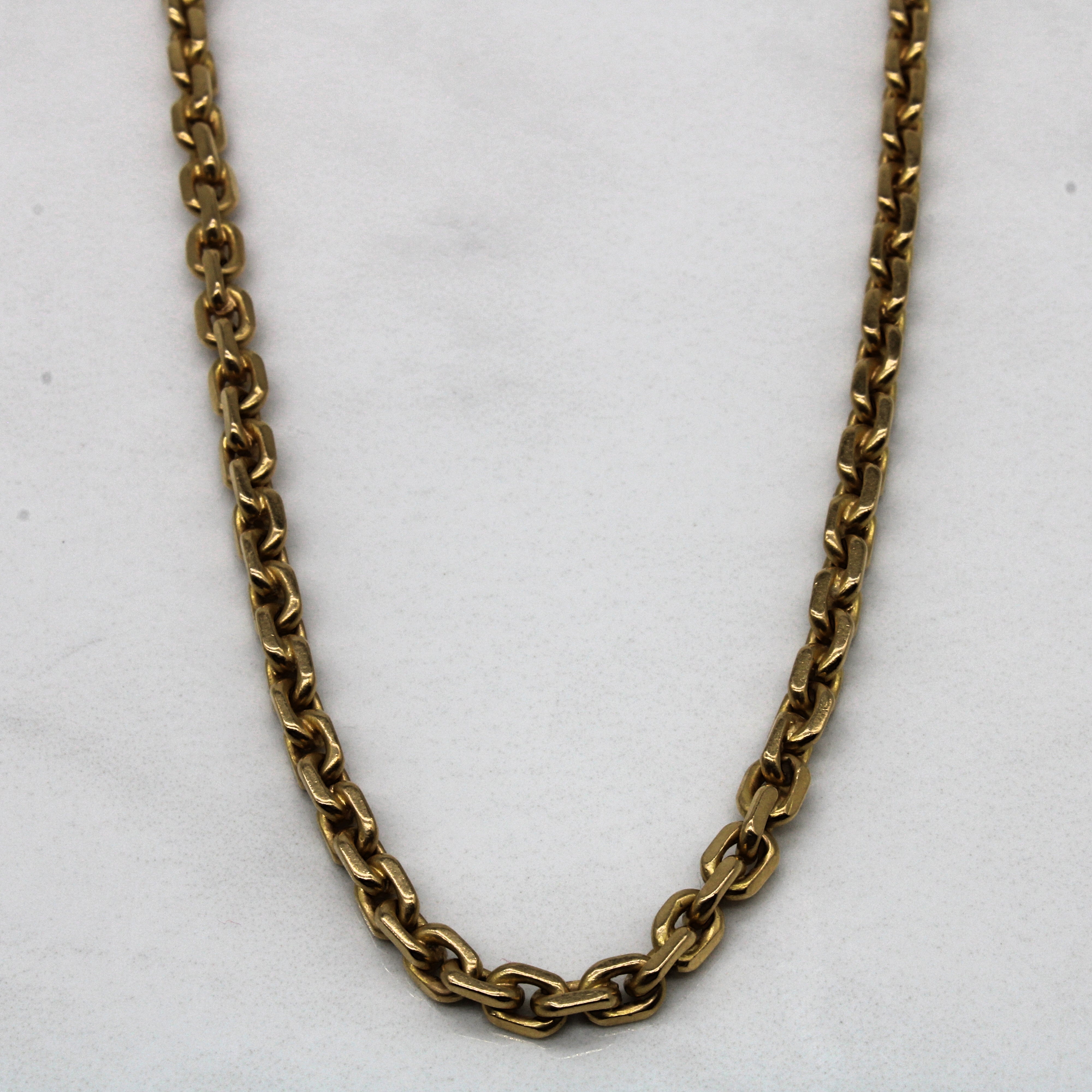 18k Yellow Gold Oval Link Chain | 22" |