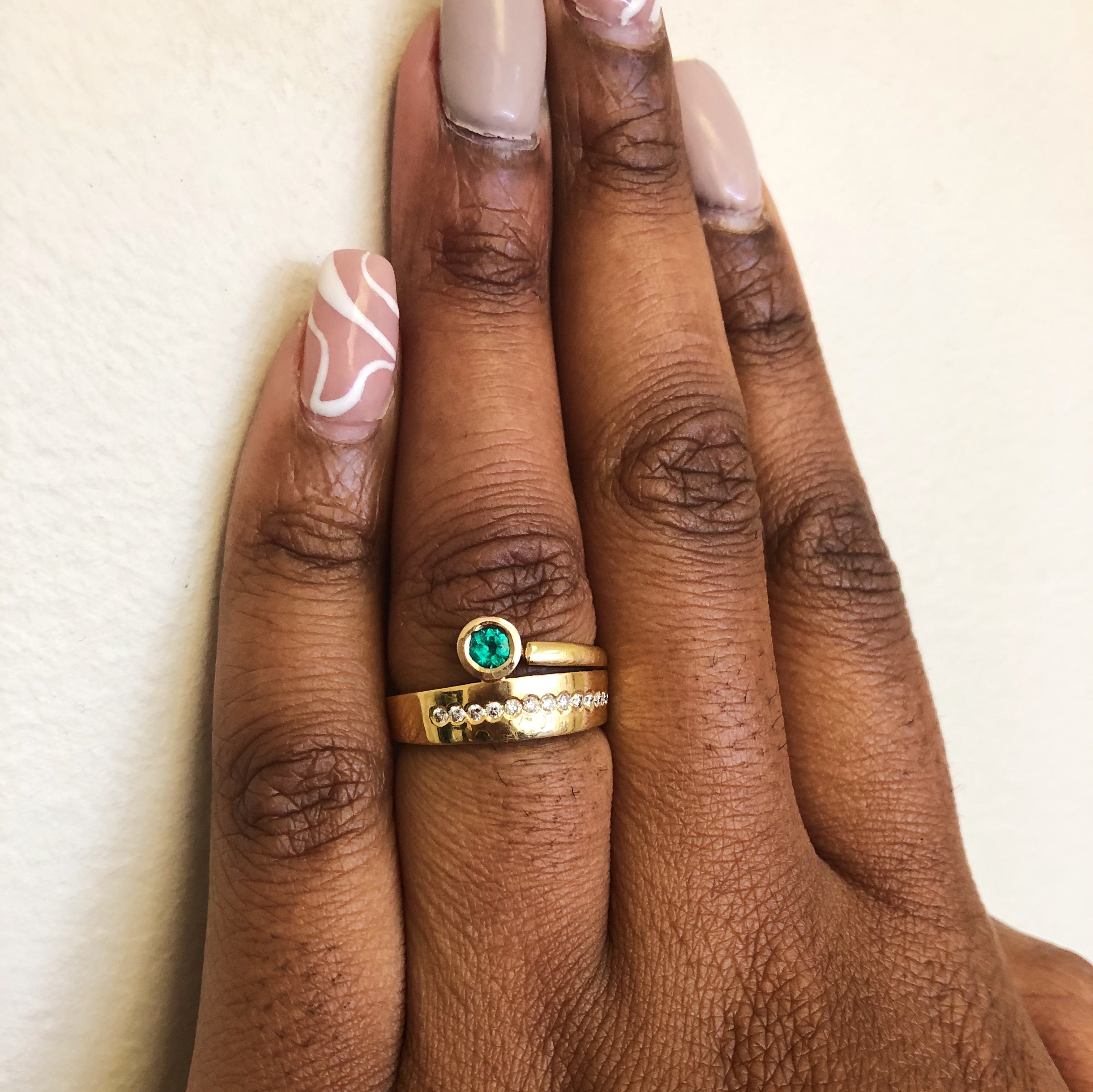 Emerald Ring & Earrings Set | 0.24ctw, 0.14ctw | SZ 8 |