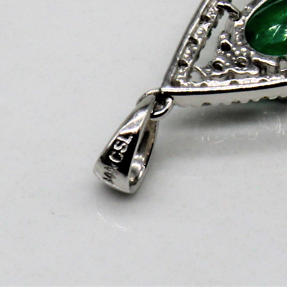 Emerald & Diamond Pendant | 1.00ct, 0.15ctw |