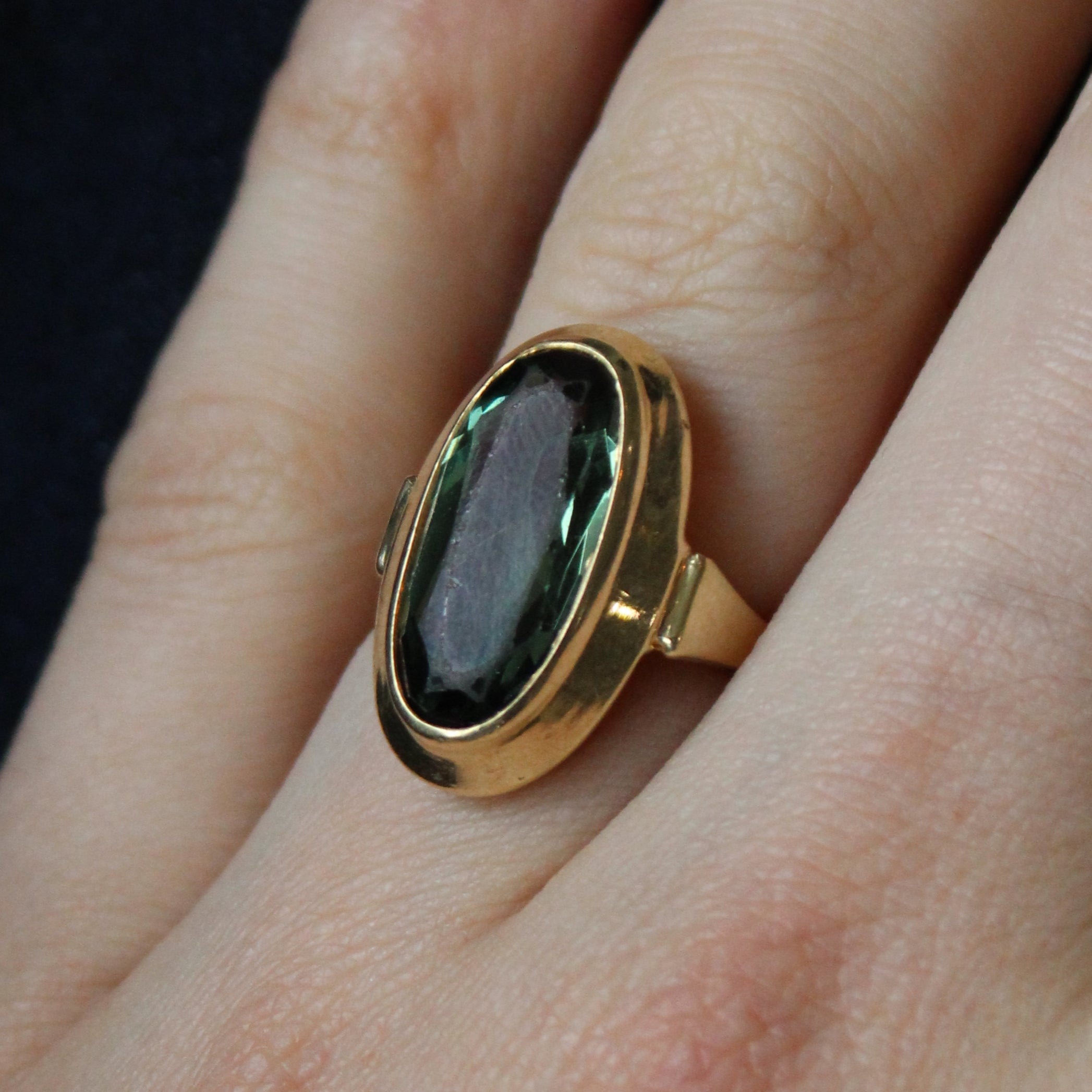 Synthetic Spinel Cocktail Ring | 4.85ct | SZ 7 |