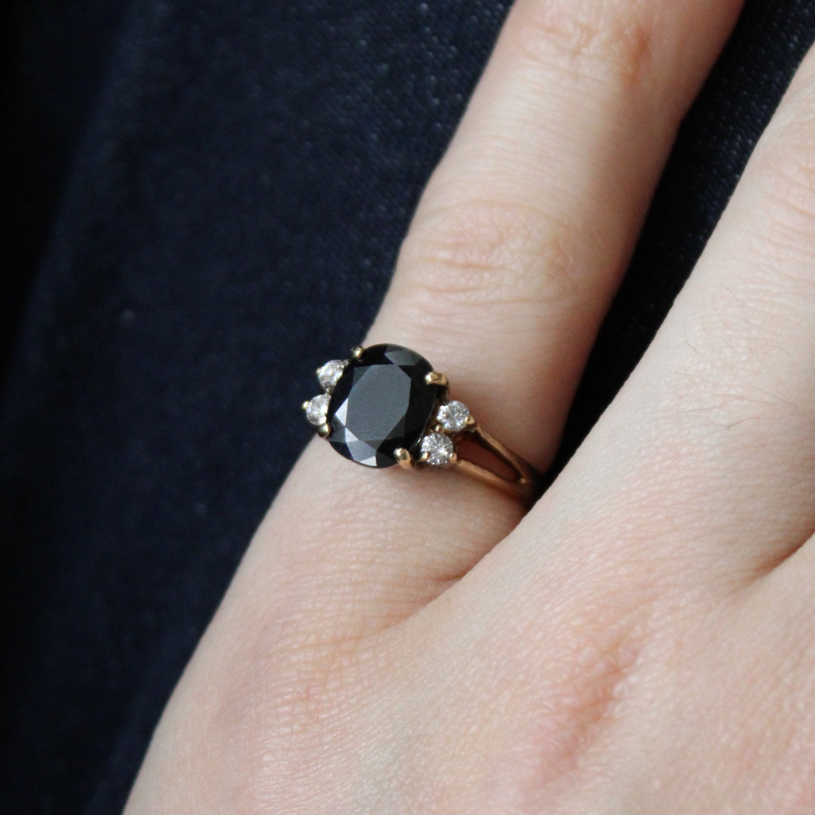 Oval Cut Sapphire & Diamond Accented Ring | 2.70ct, 0.20ctw | SZ 6 |