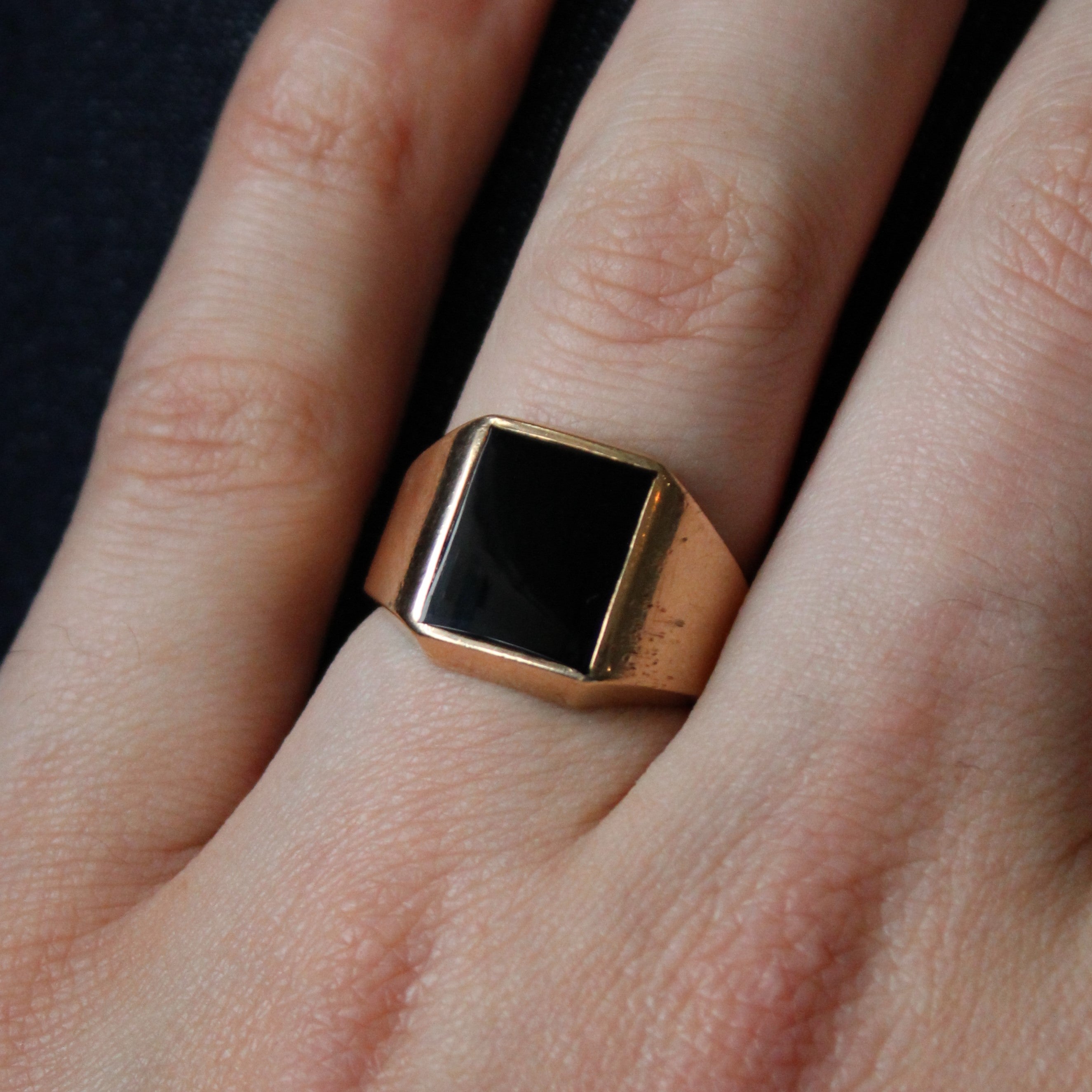 Onyx Cabochon Ring | 2.50ct | SZ 7.5 |