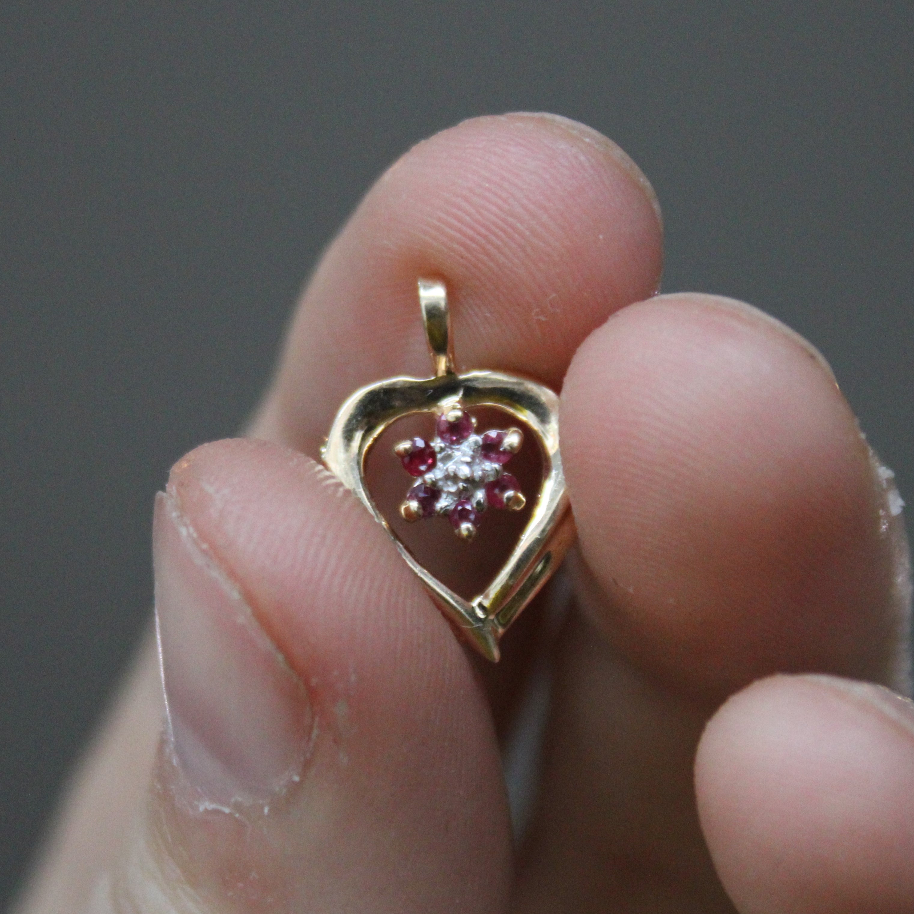 Ruby Heart Pendant | 0.04ctw |