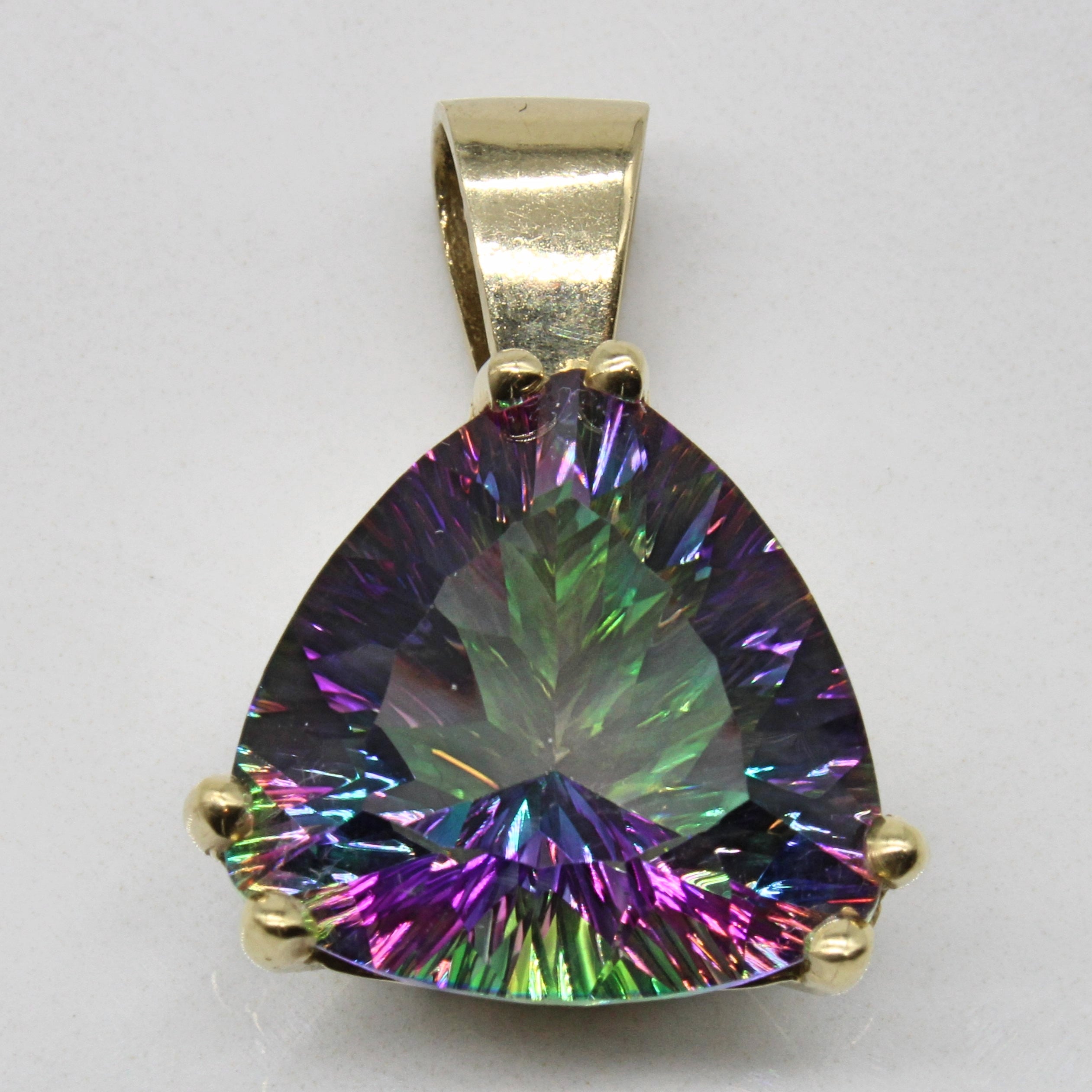 Mystic Quartz Pendant | 9.10ct | 30x18mm