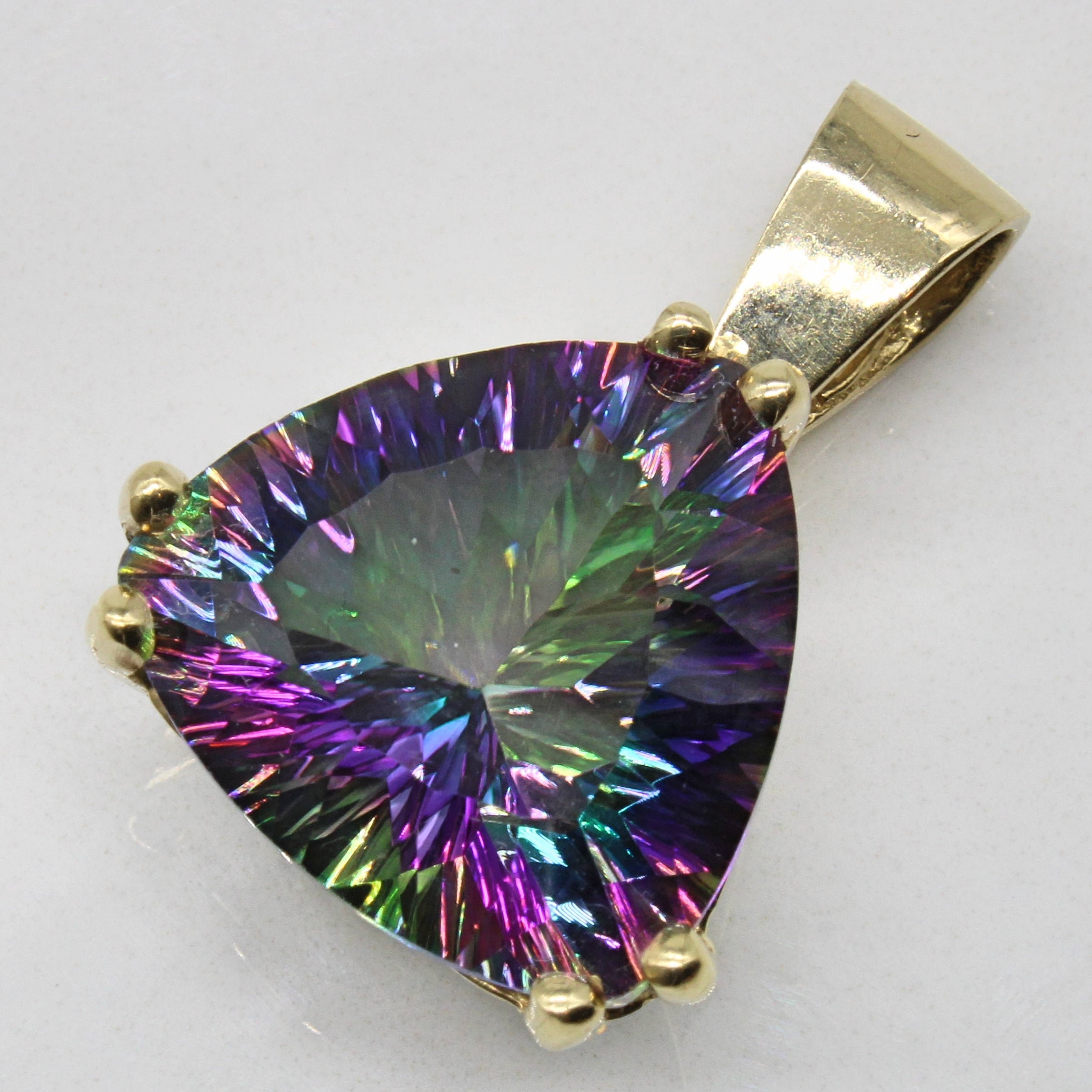 Mystic Quartz Pendant | 9.10ct | 30x18mm