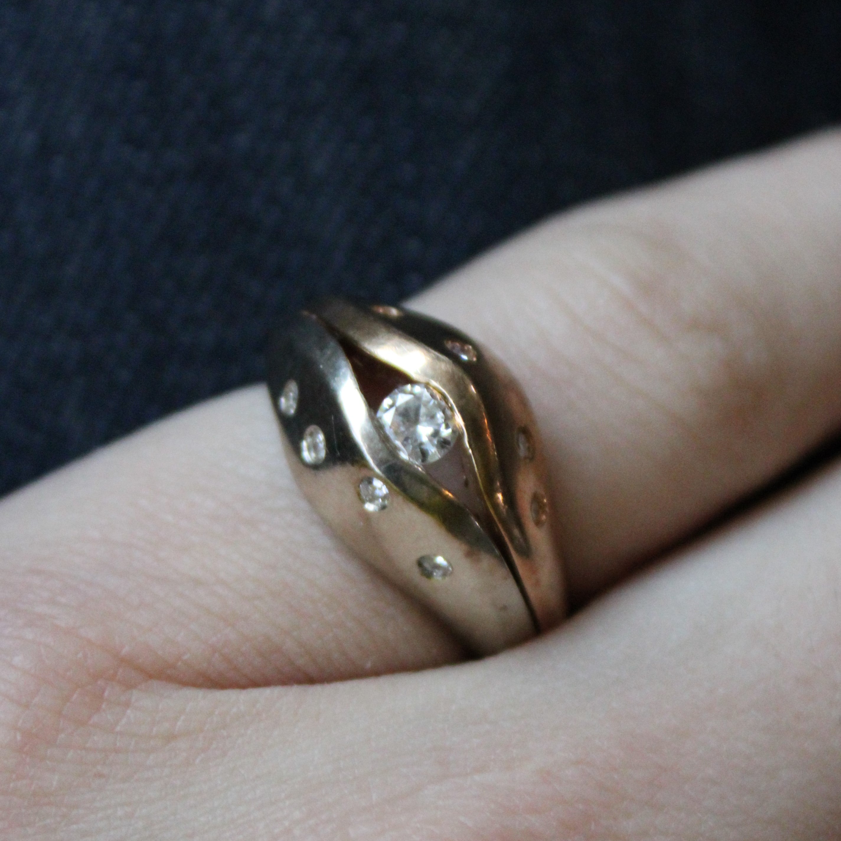 Diamond Eye Design Ring | 0.32ctw | SZ 6 |